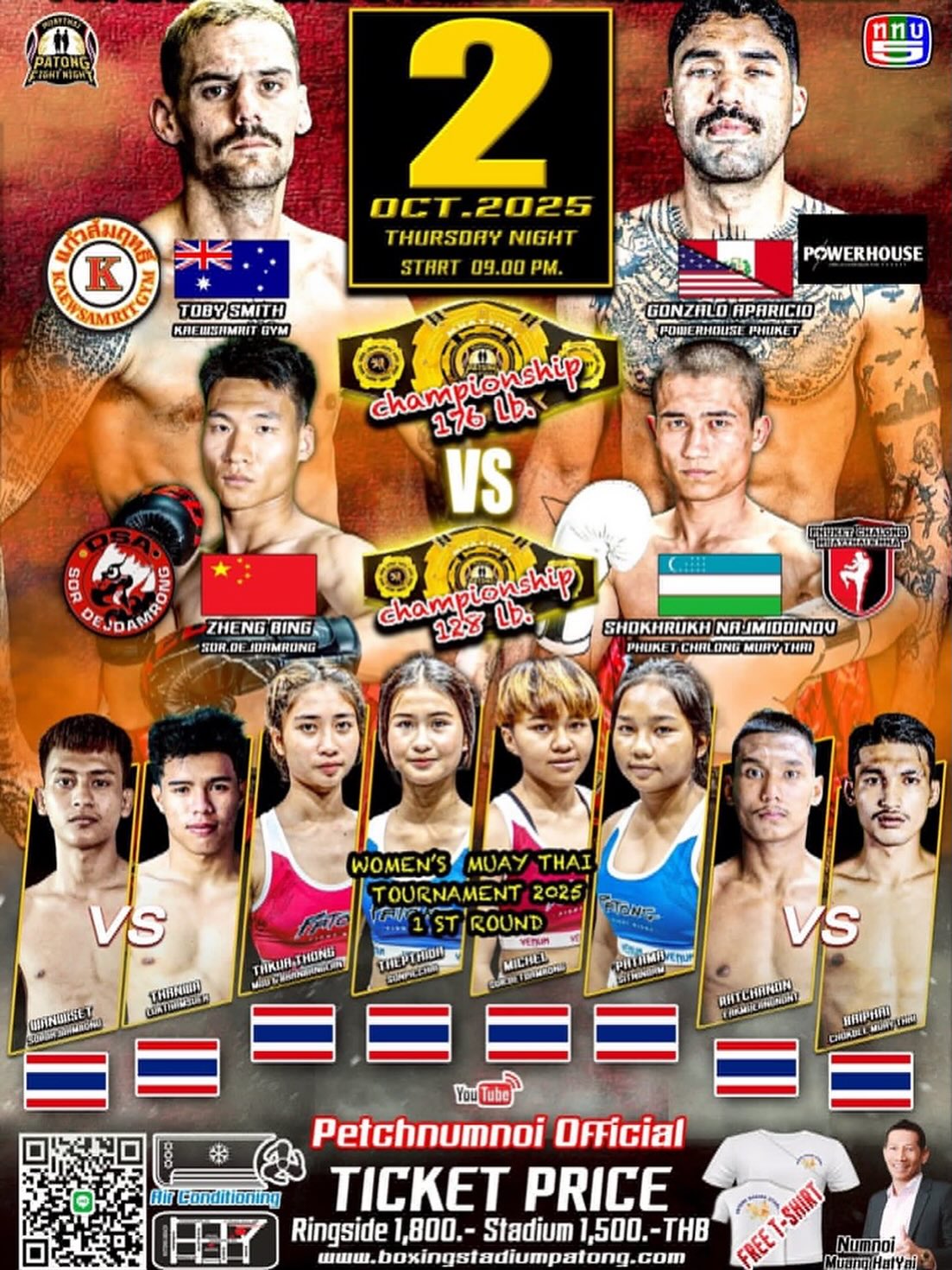 Patong Fight Night (02.10.2025) poster
