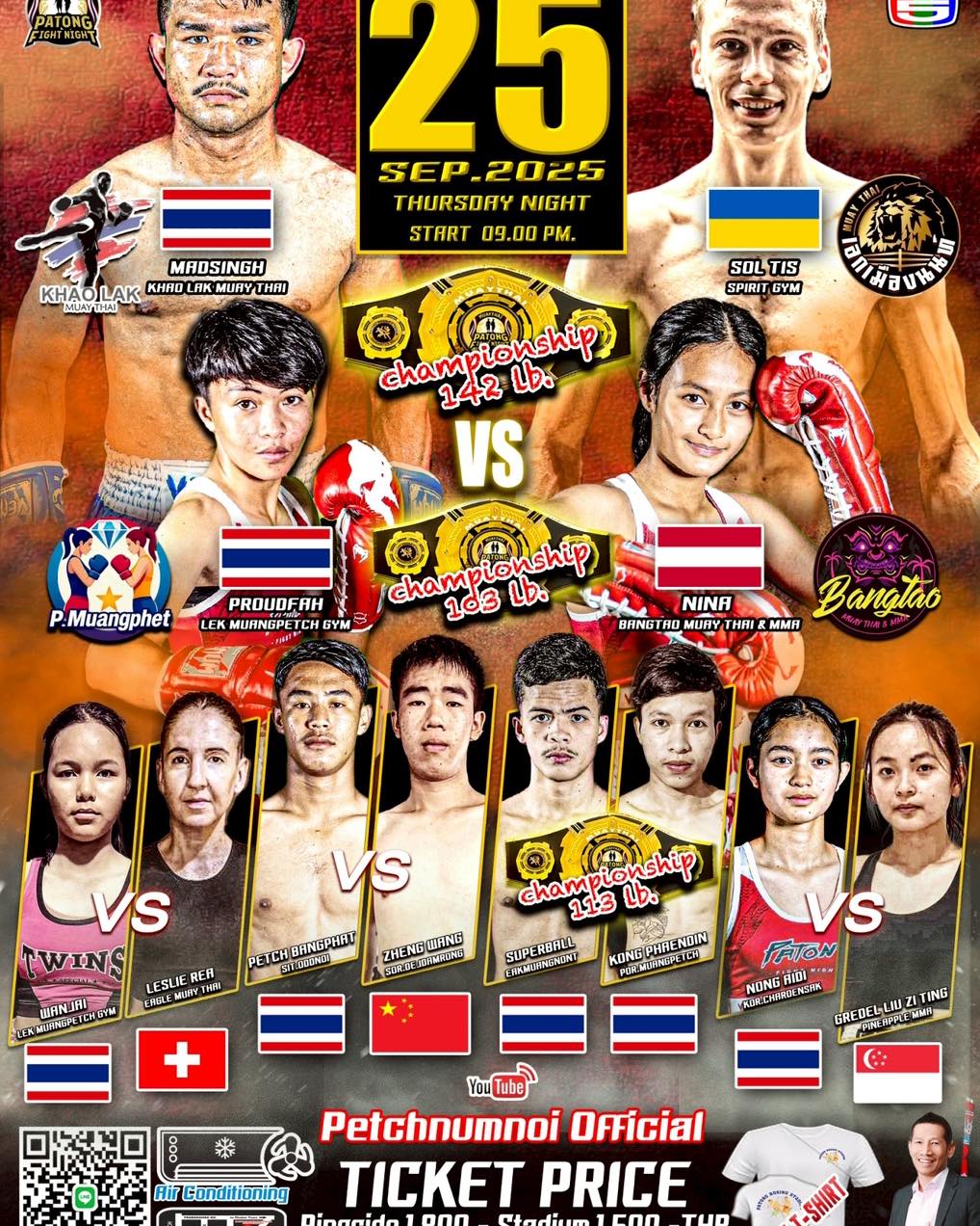 Patong Fight Night (25.09.2025) poster