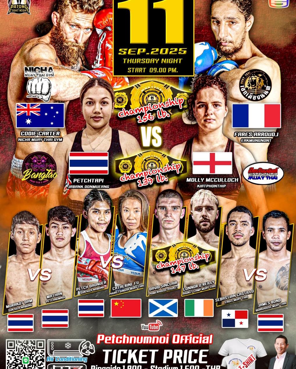 Patong Fight Night (11.09.2025) poster