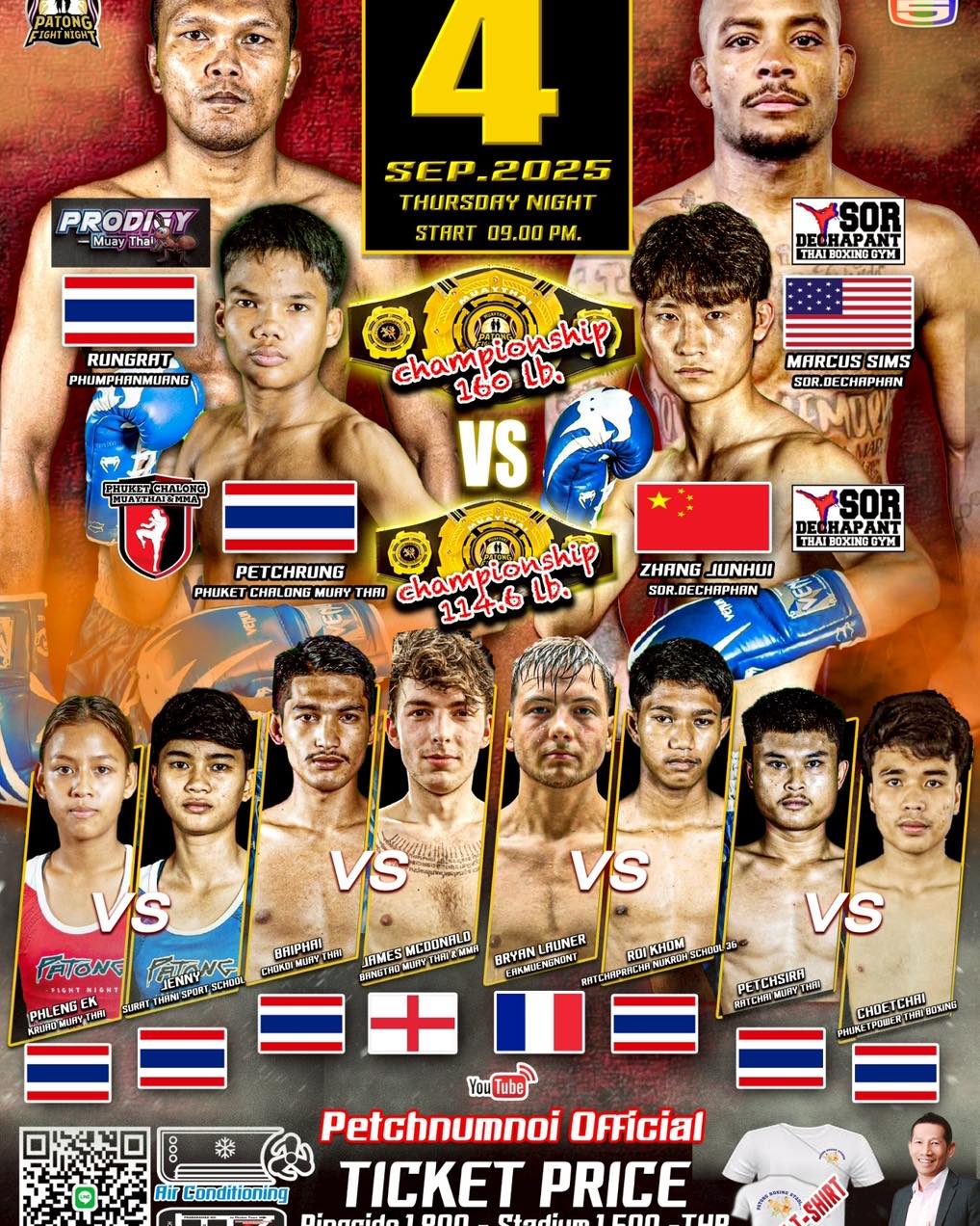 Patong Fight Night (04.09.2025) poster