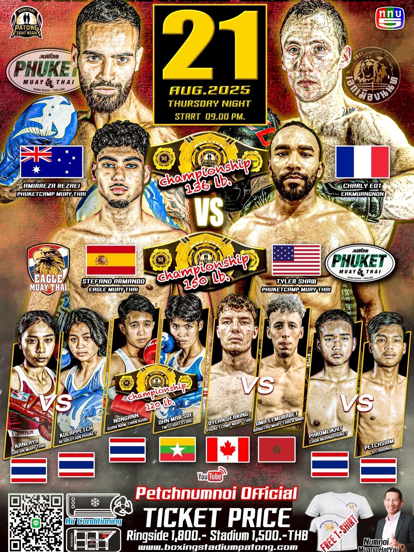 Patong Fight Night (21.08.2025) poster