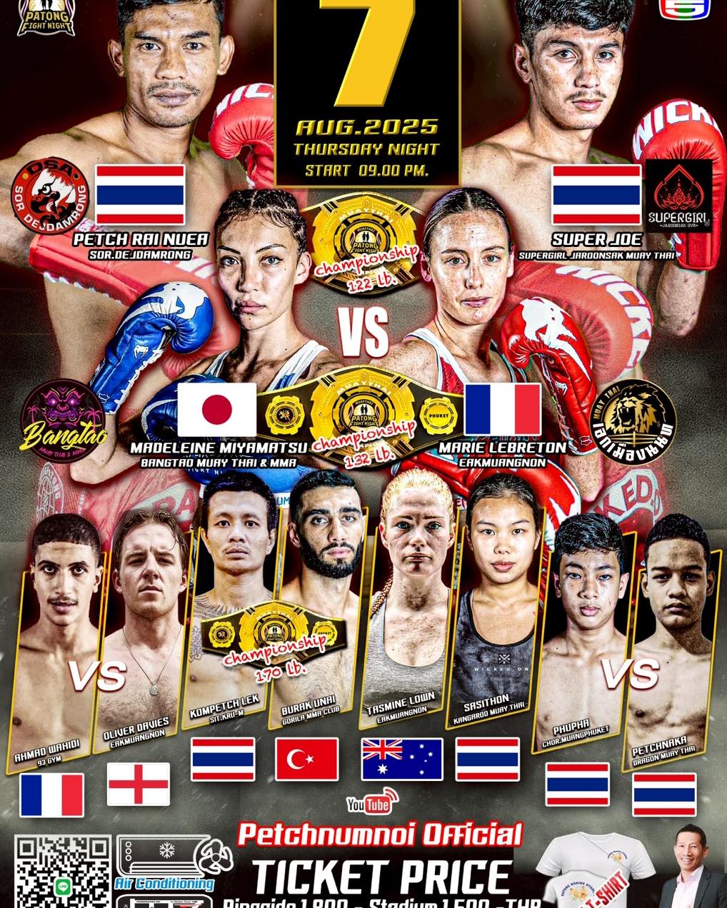 Patong Fight Night (07.08.2025) poster