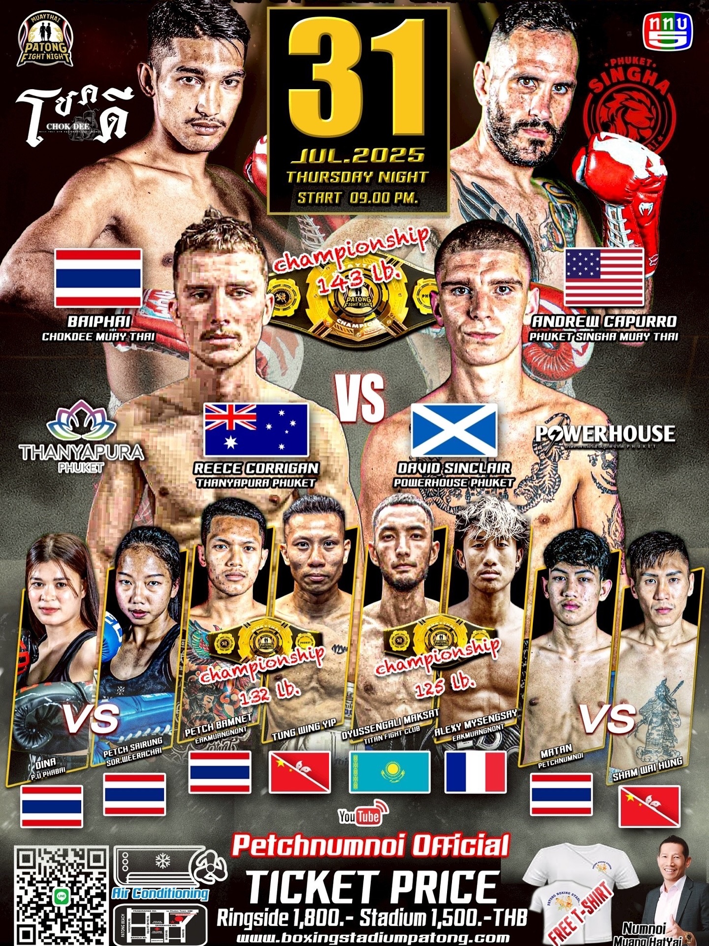 Patong Fight Night (31.07.2025) poster