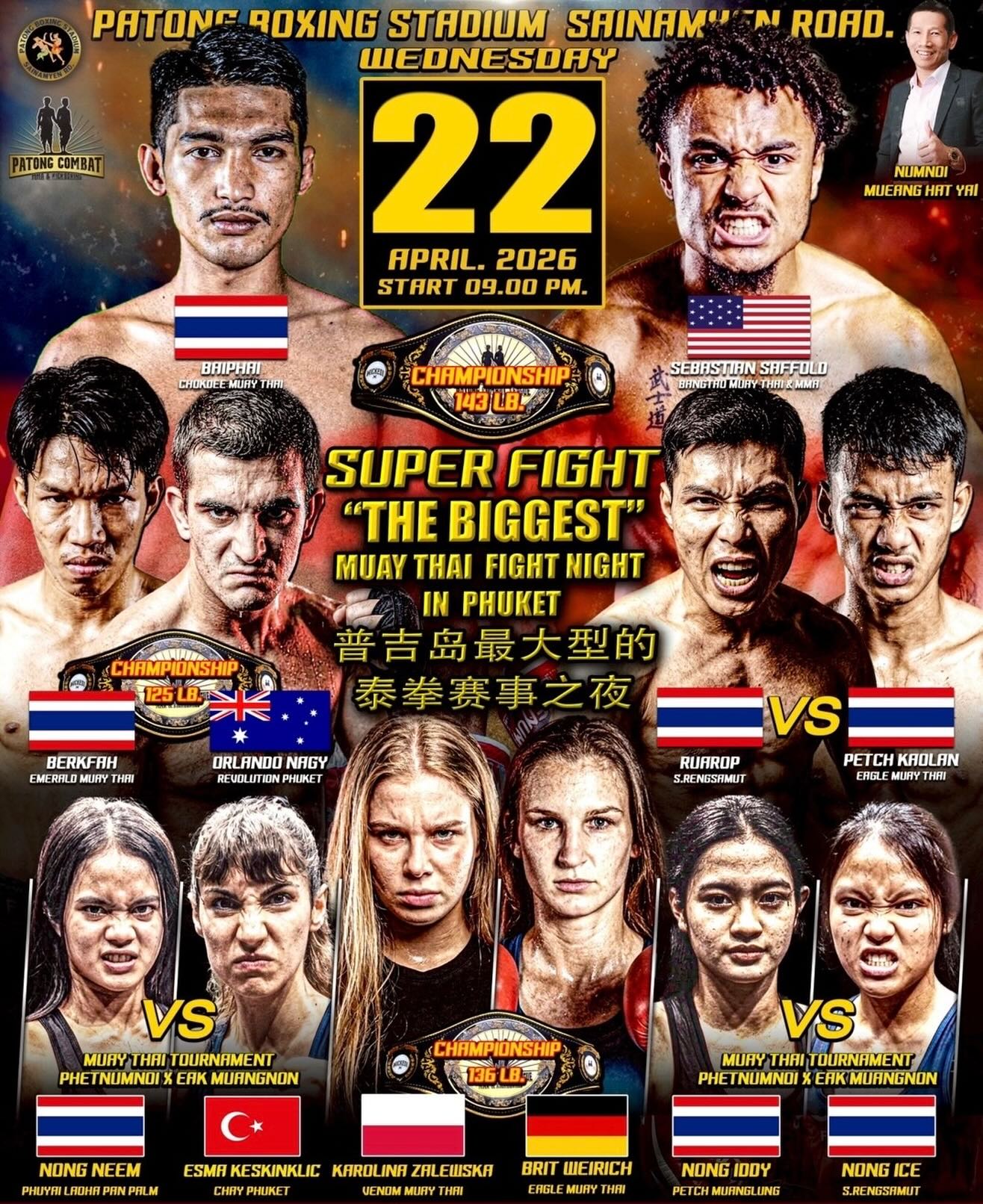Patong Combat League (22.04.2026) poster