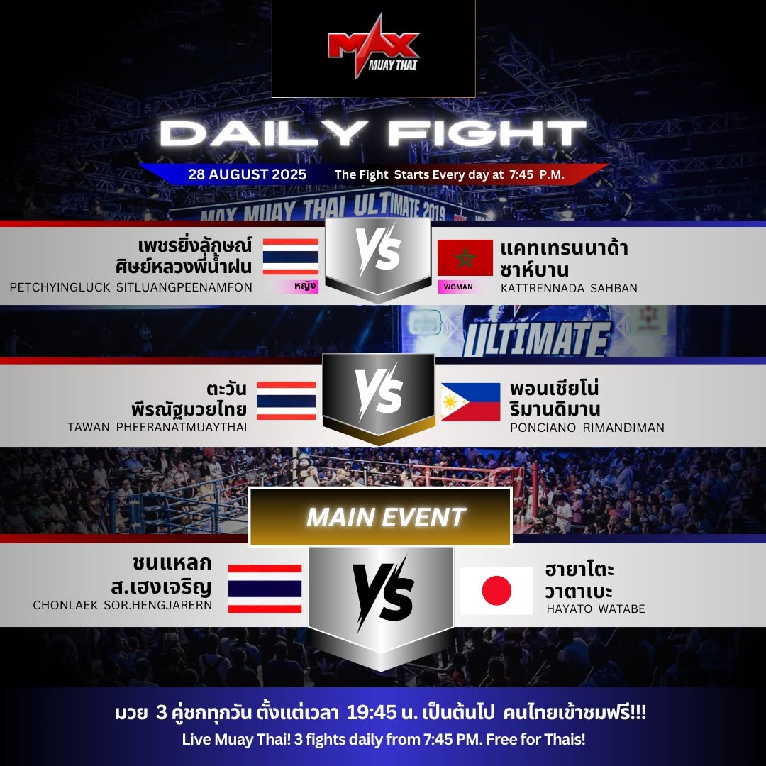 Max Muay Thai (28.08.2025) poster