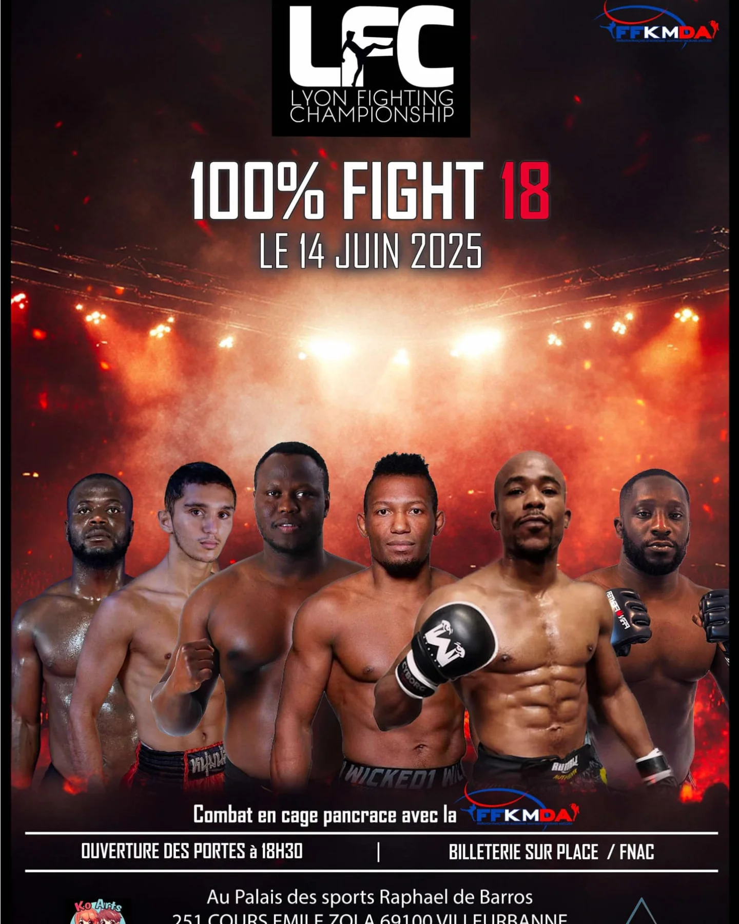 Lyon Fighting Championship 18 poster