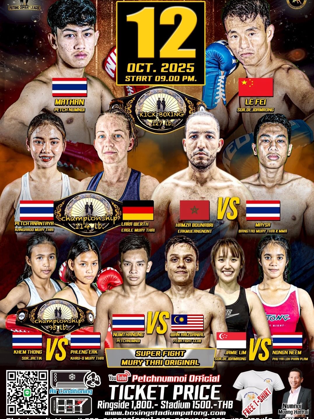 Patong Combat League (12.10.2025) poster