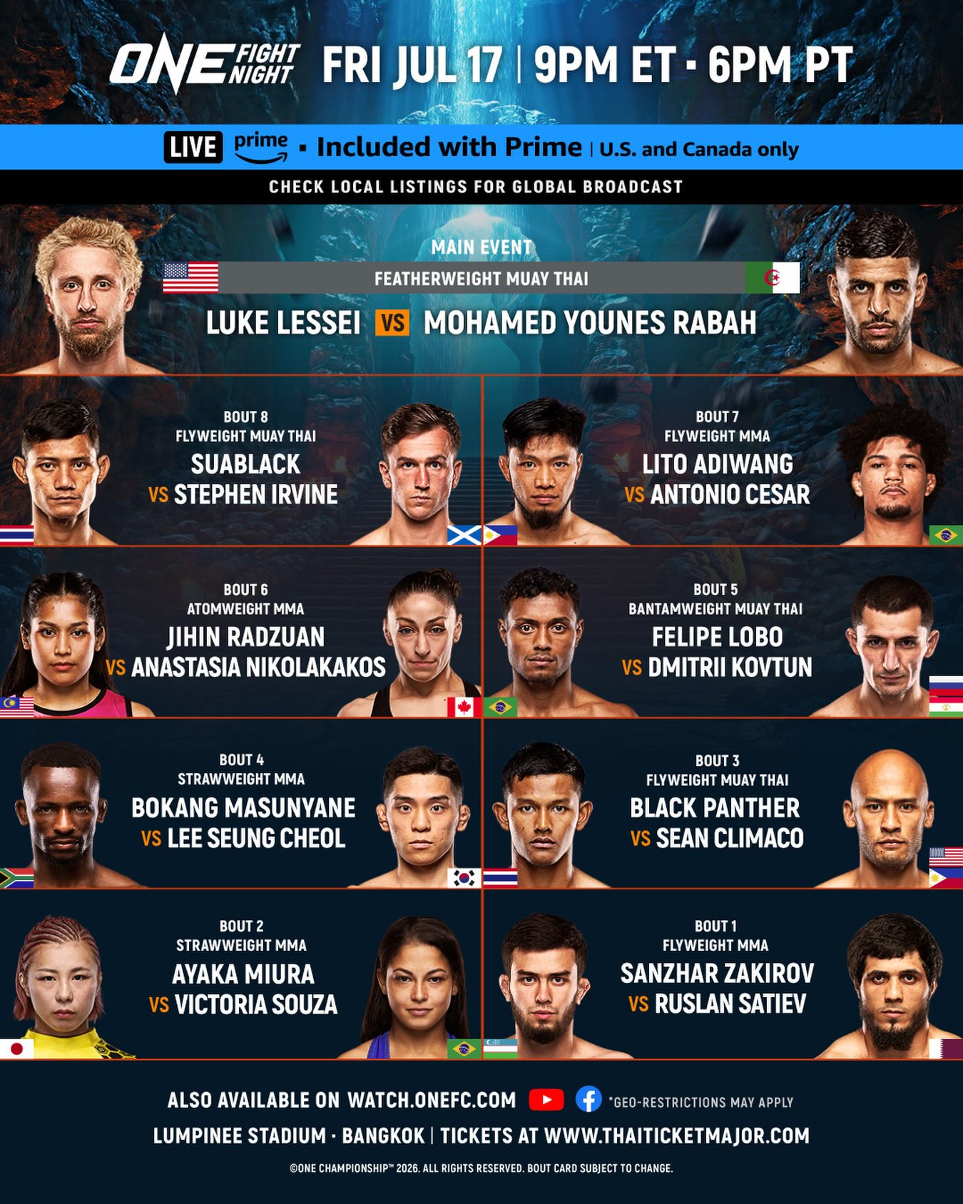ONE Fight Night 45 poster