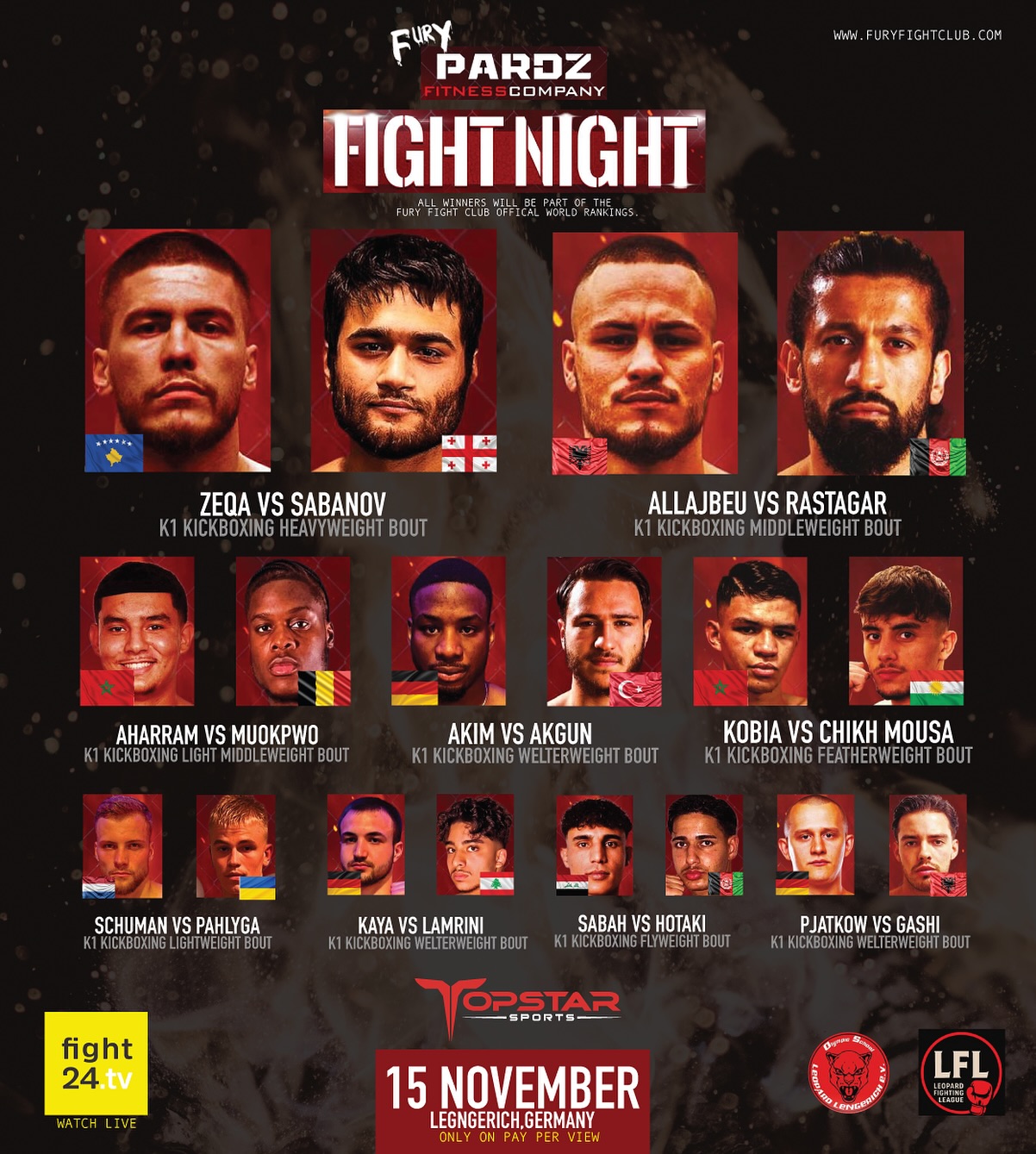 Fury Fight Night 1 poster