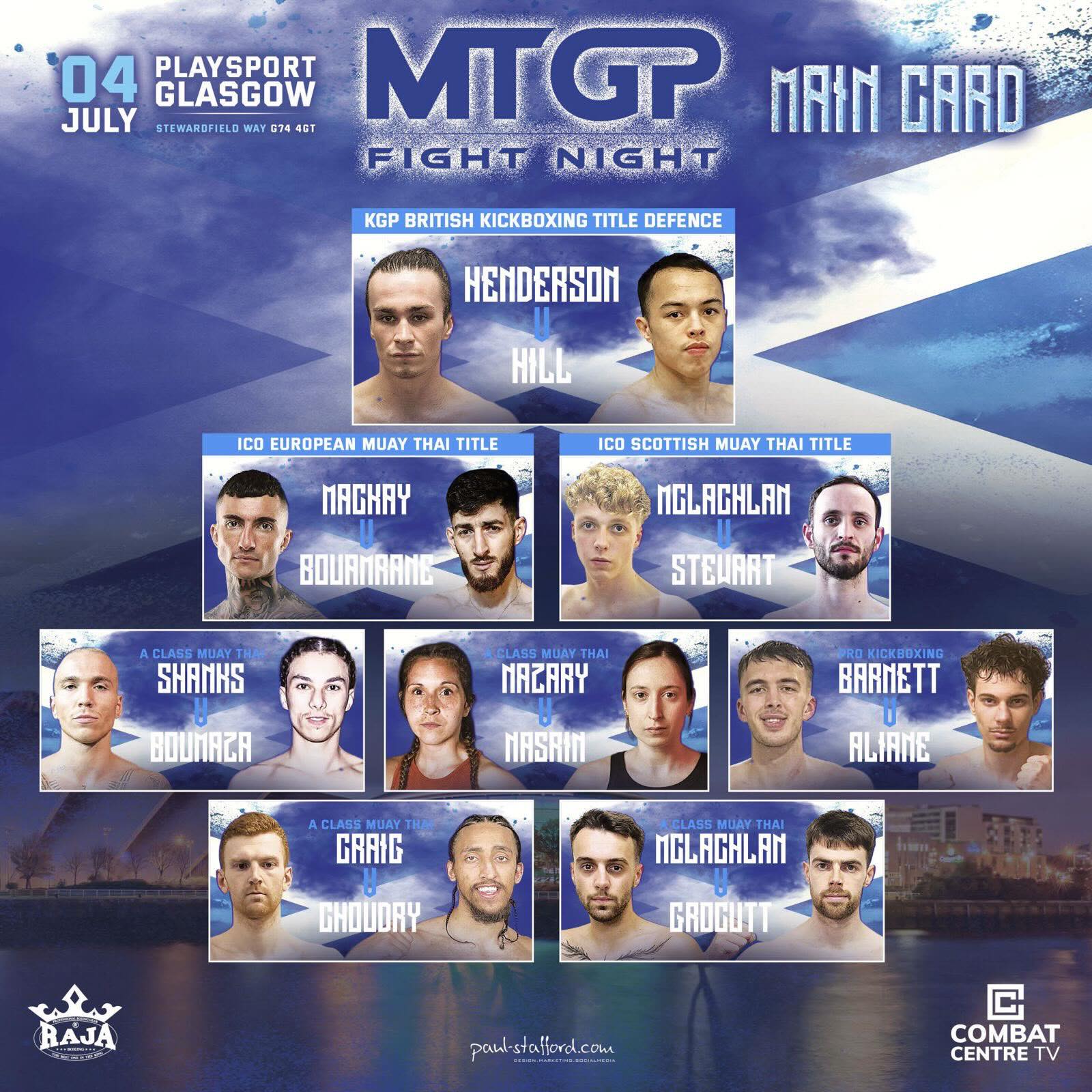 MTGP Fight Night - Glasgow poster