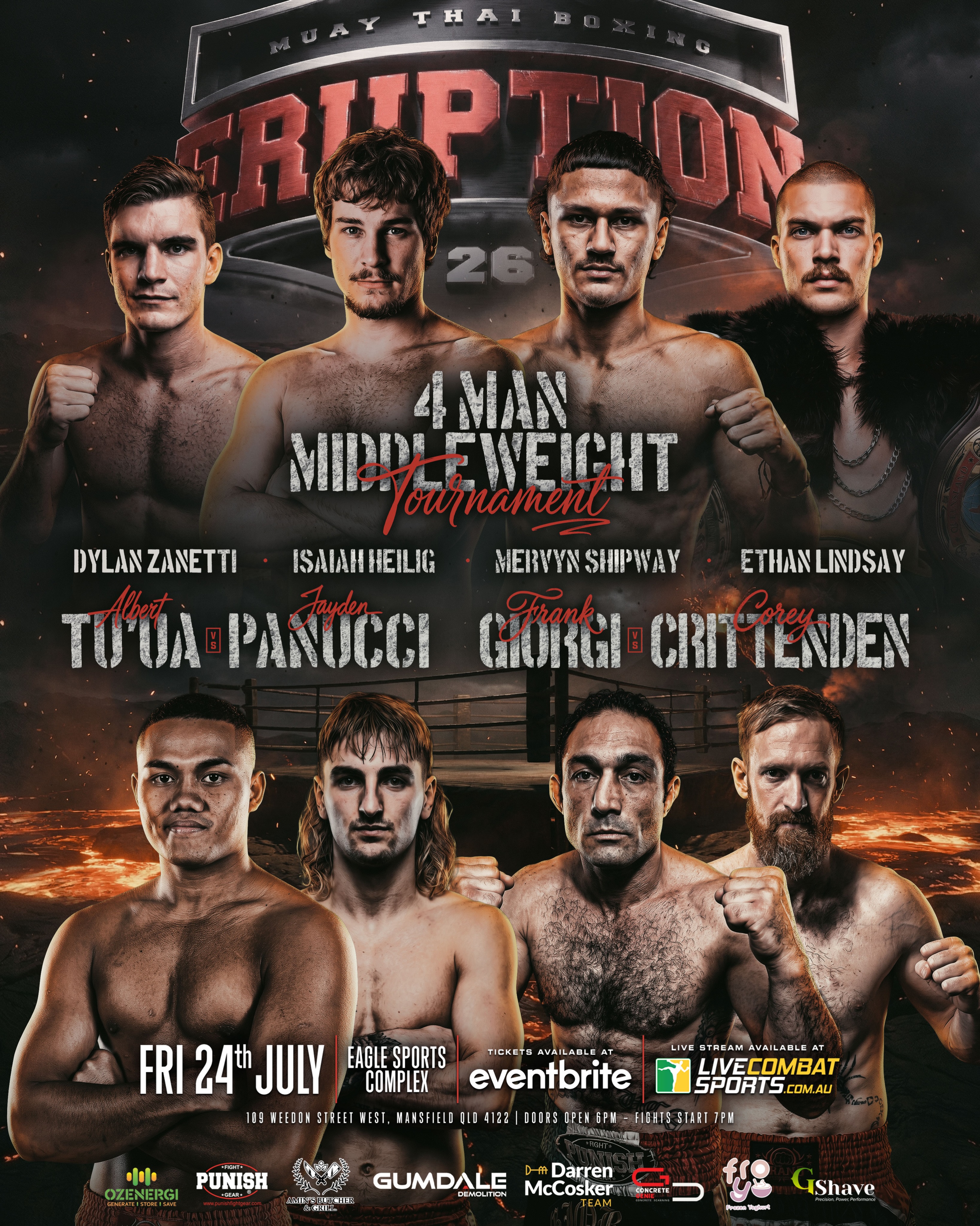 Eruption Muay Thai 26 poster