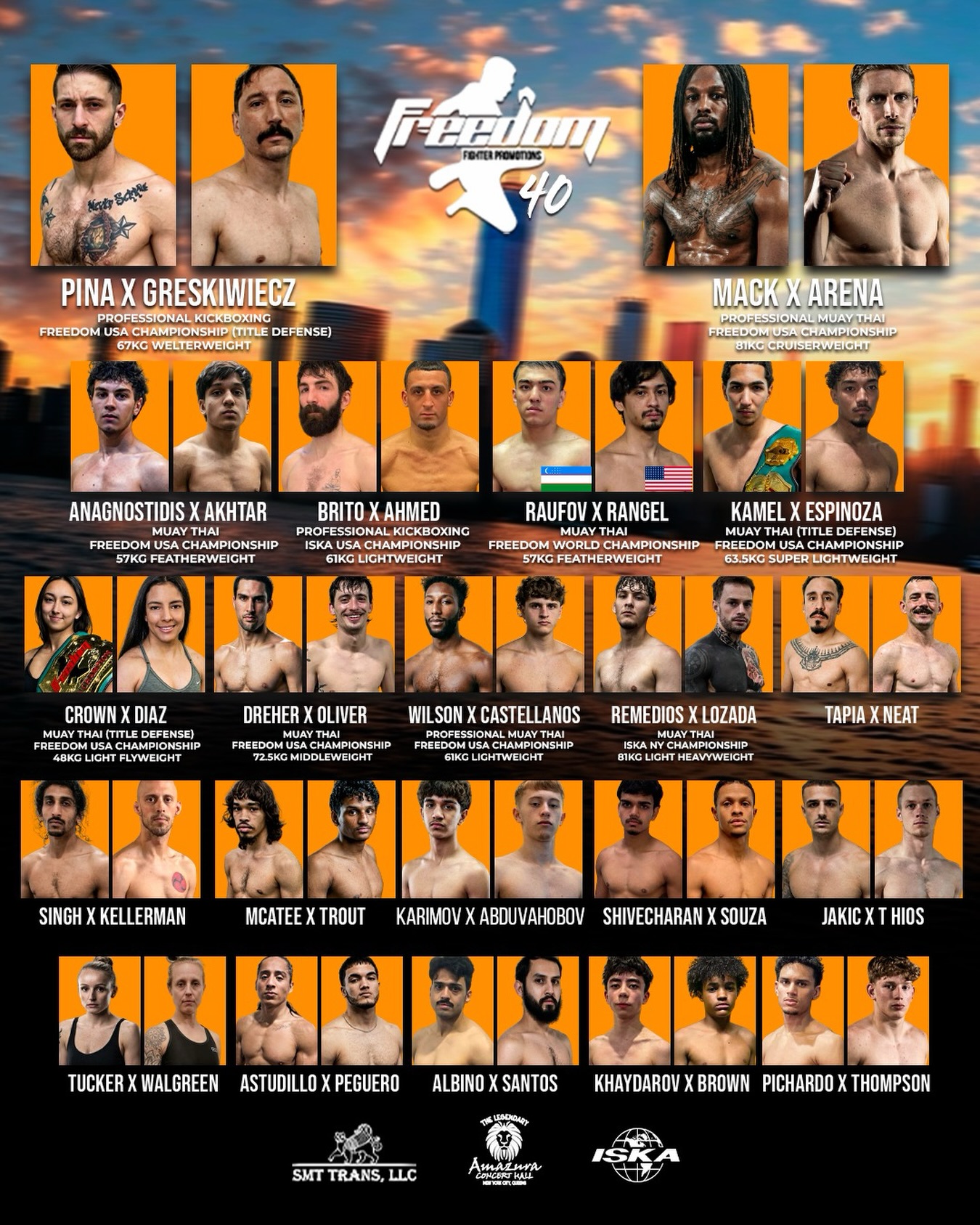 Freedom Fighter Promotions 40 poster