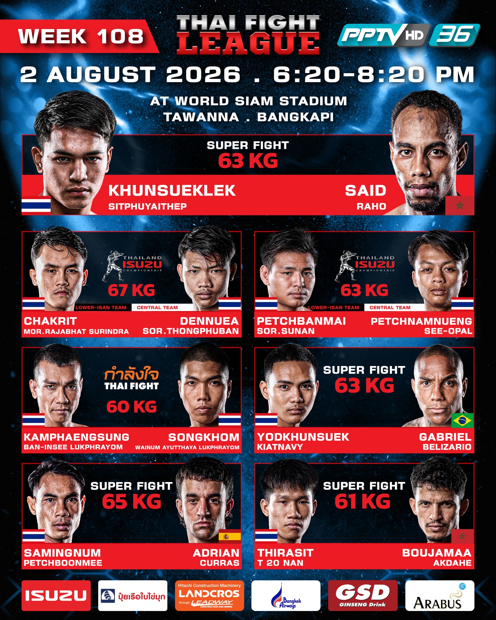 Thai Fight League 108 poster