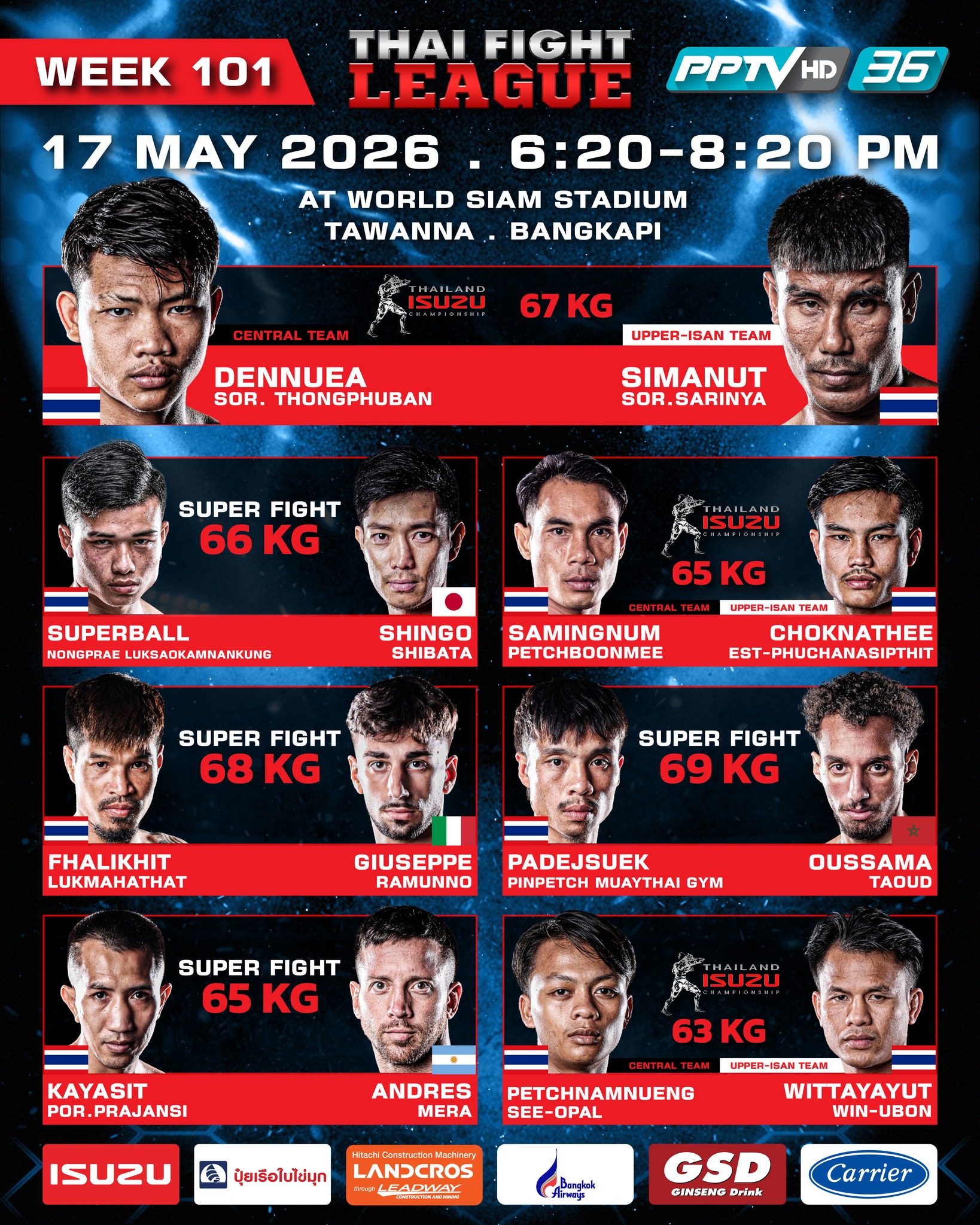 Thai Fight League (17.05.2026) poster