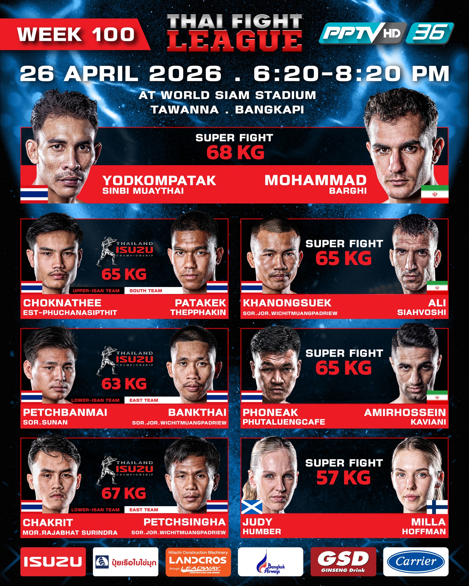 Thai Fight League (26.04.2026) poster