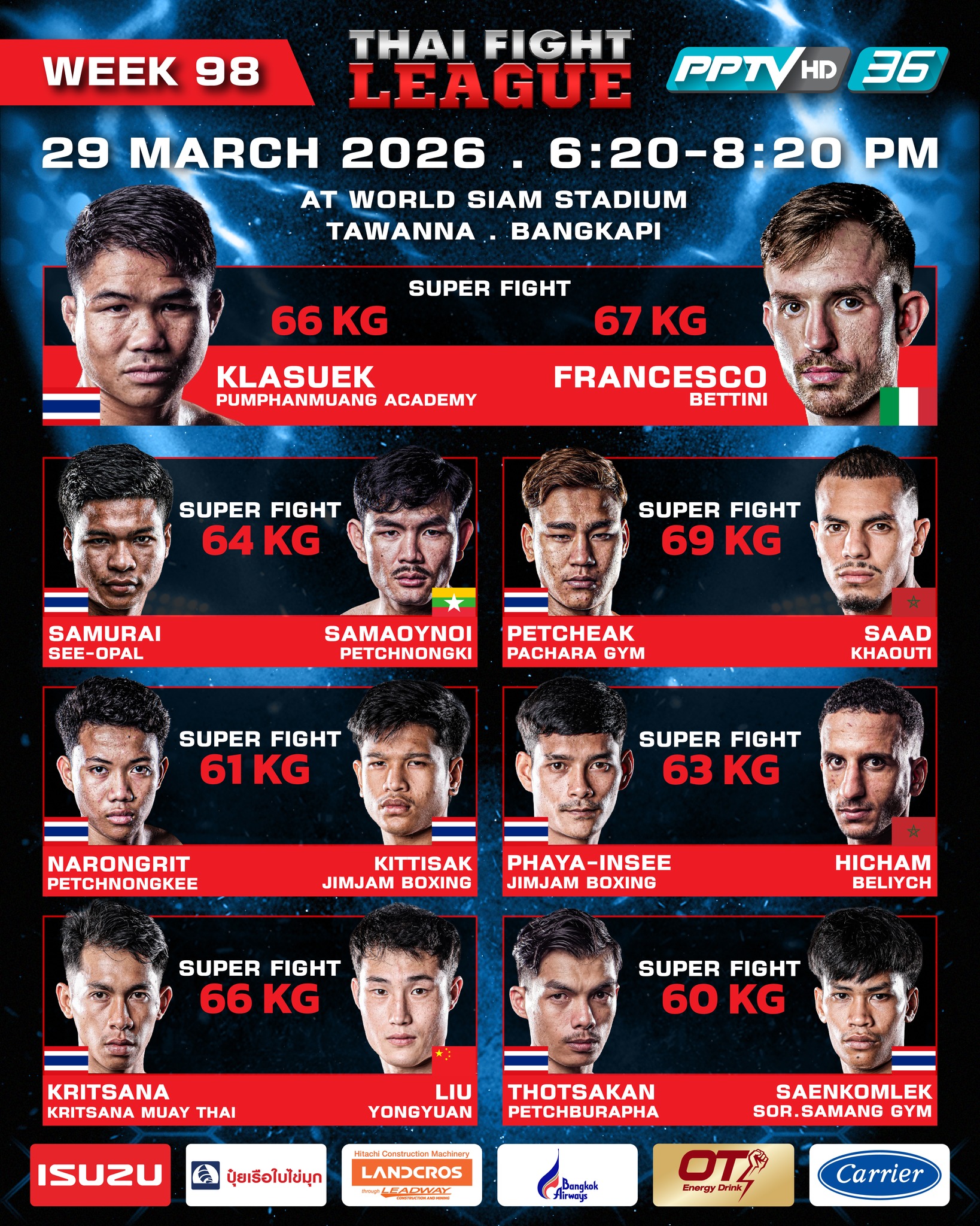 Thai Fight League (29.03.2026) poster