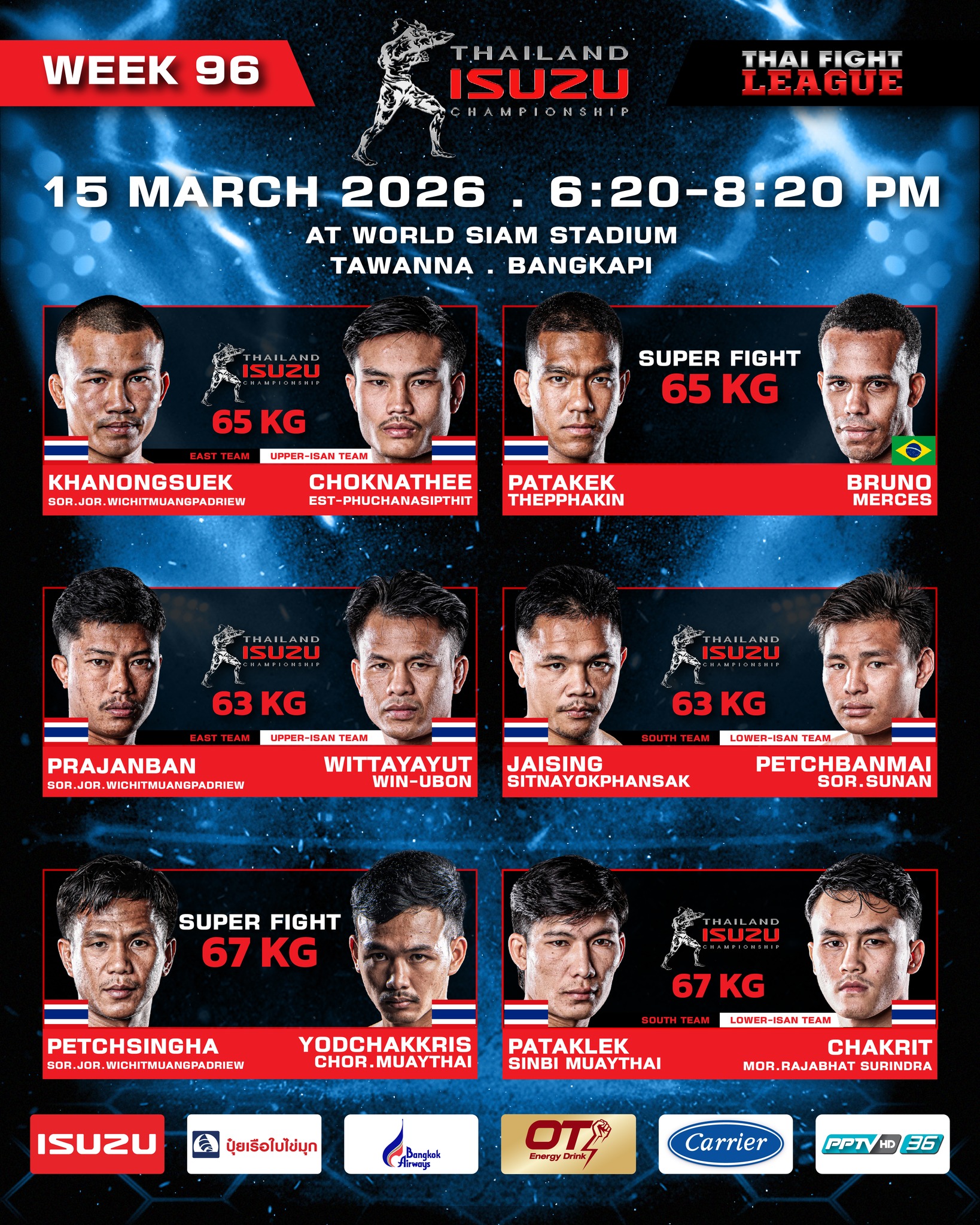 Thai Fight League (15.03.2026) poster