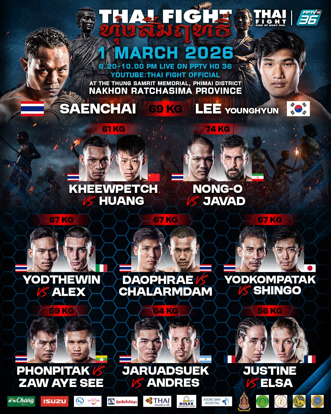 Thai Fight League (01.03.2026) poster