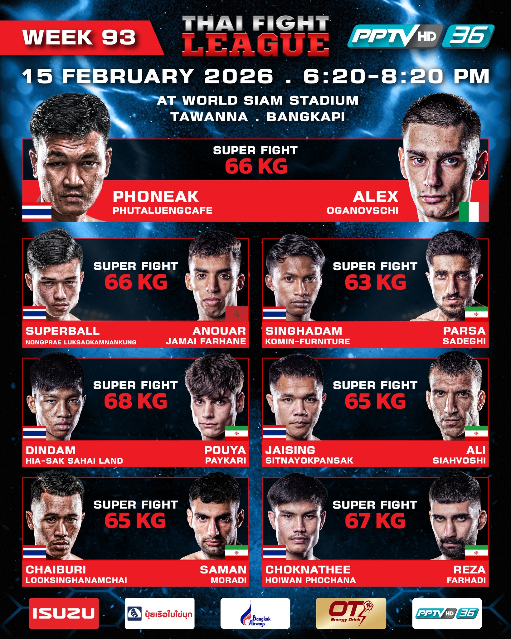 Thai Fight League (15.02.2026) poster