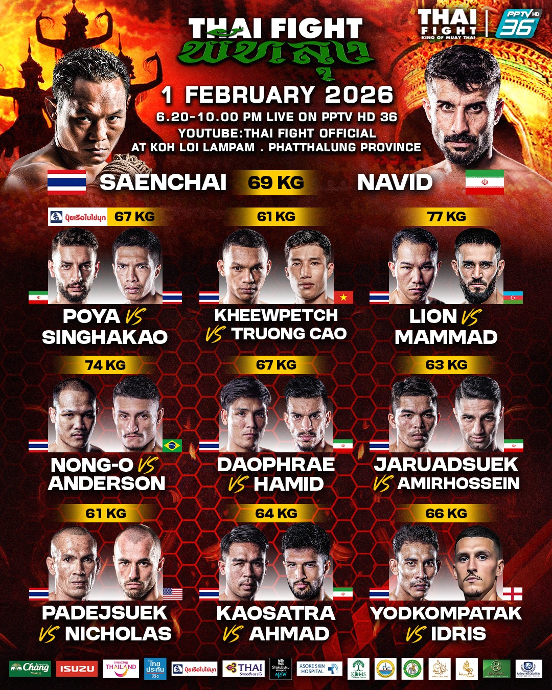 Thai Fight League (01.02.2026) poster
