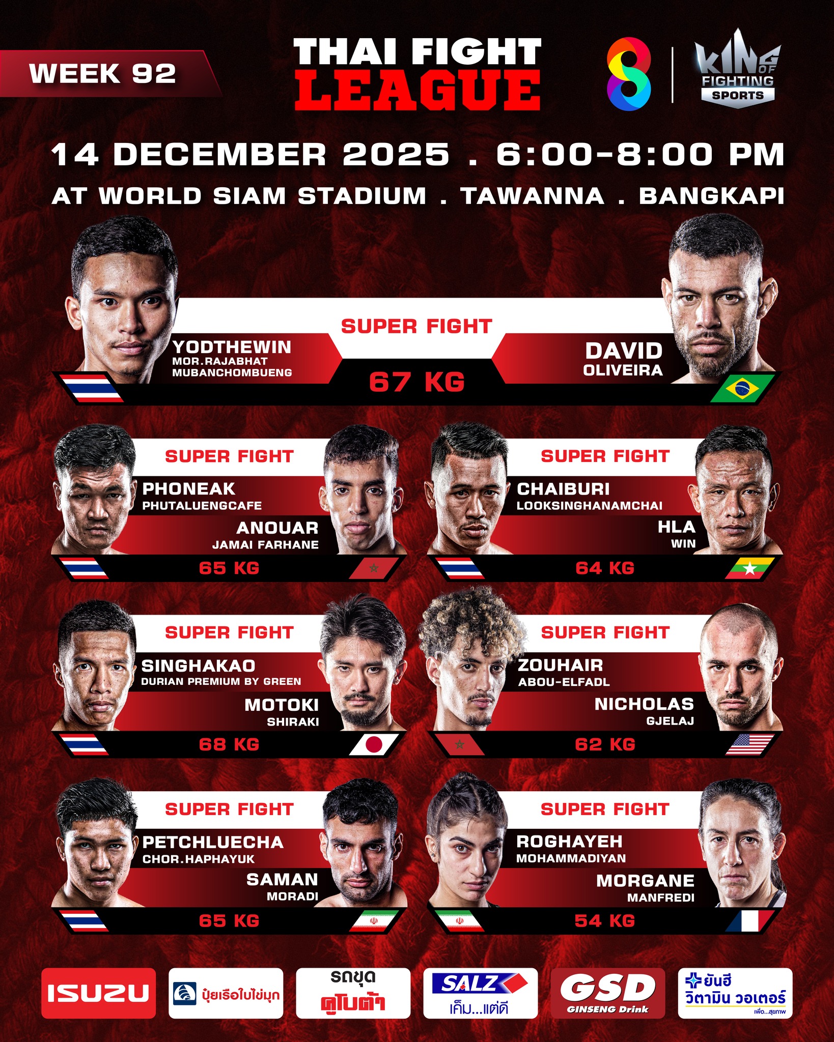 Thai Fight League (14.12.2025) poster