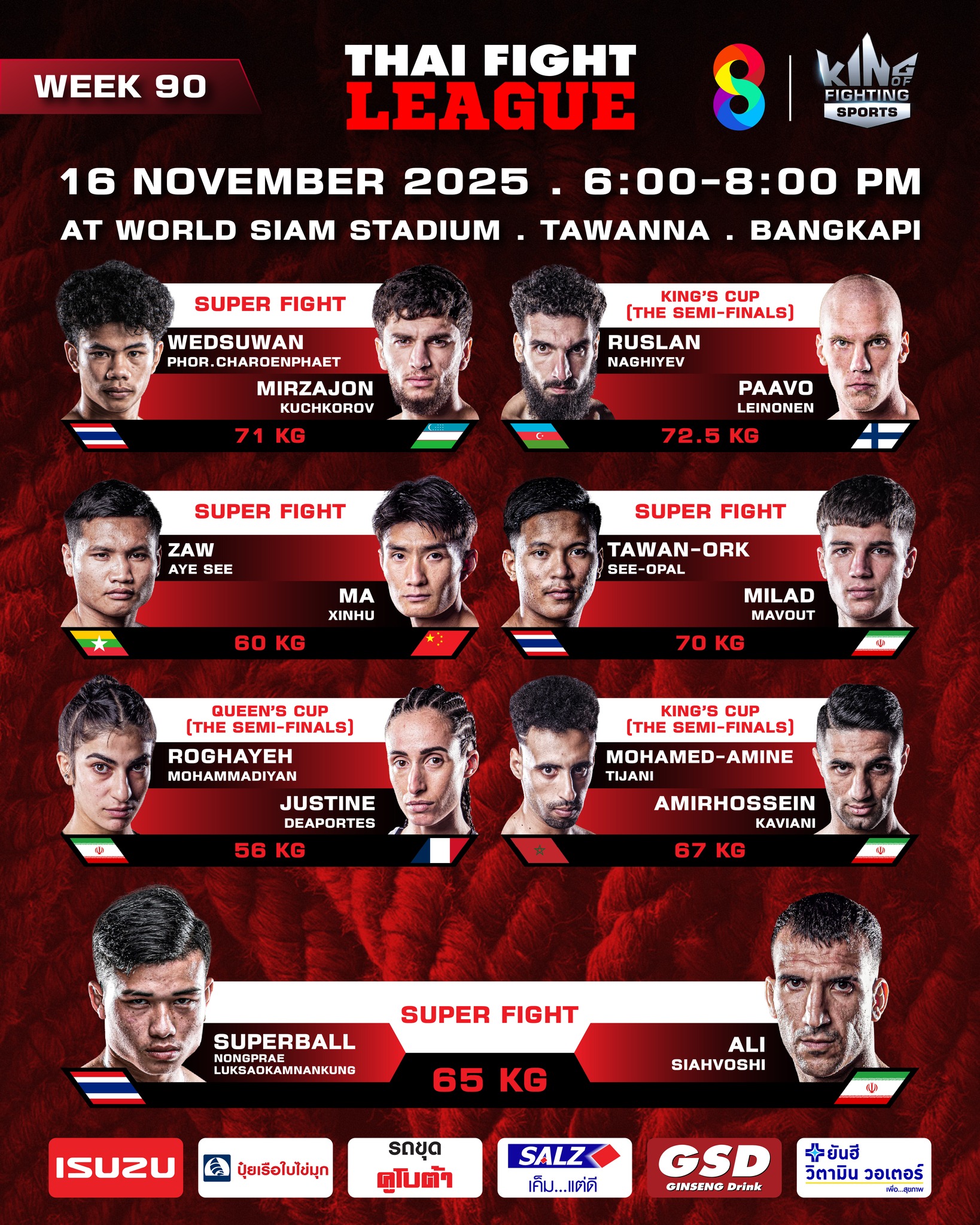 Thai Fight League (16.11.2025) poster