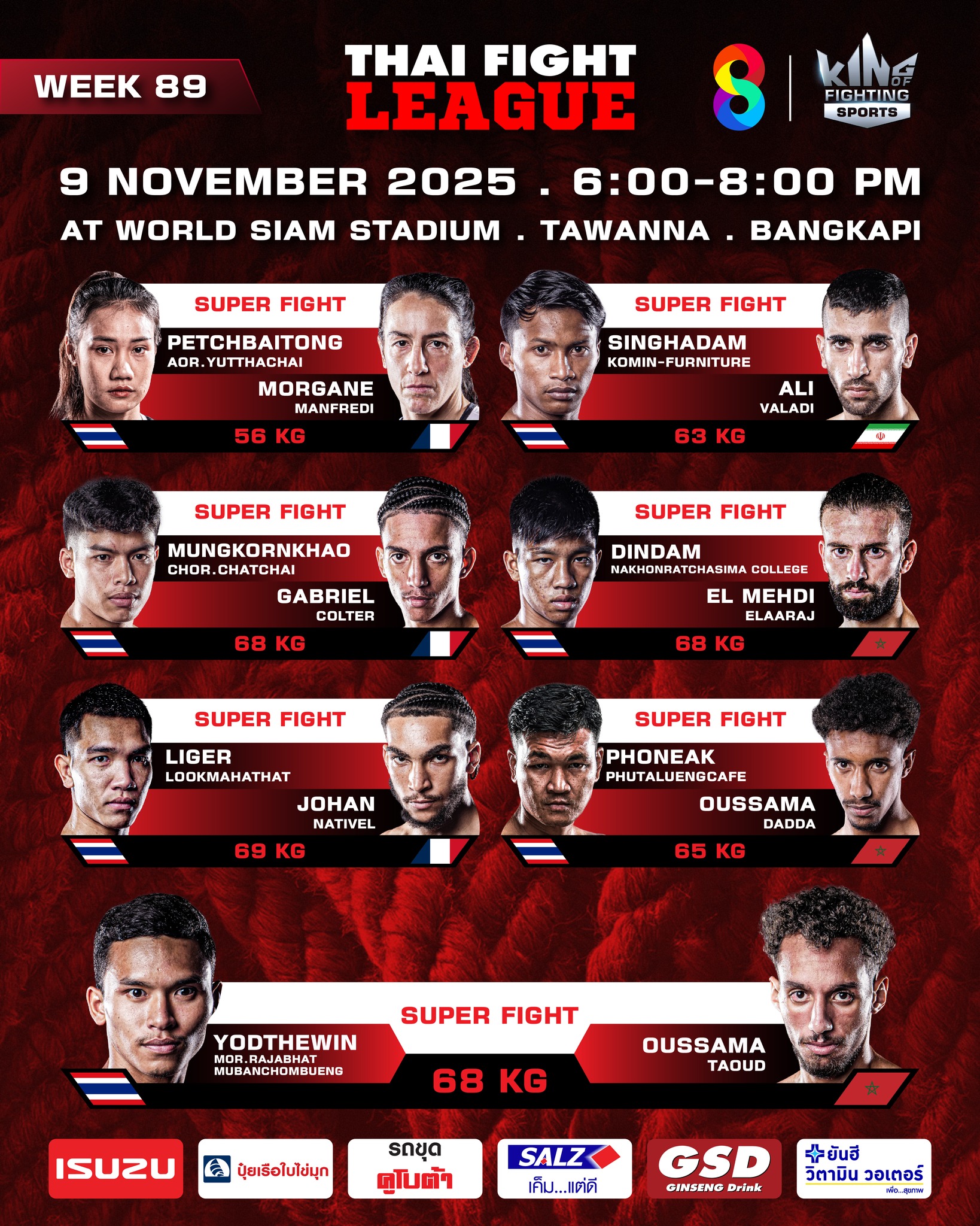 Thai Fight League (09.11.2025) poster