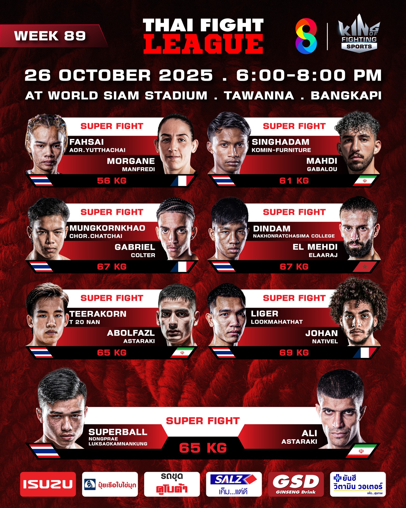 Thai Fight League (26.10.2025) poster