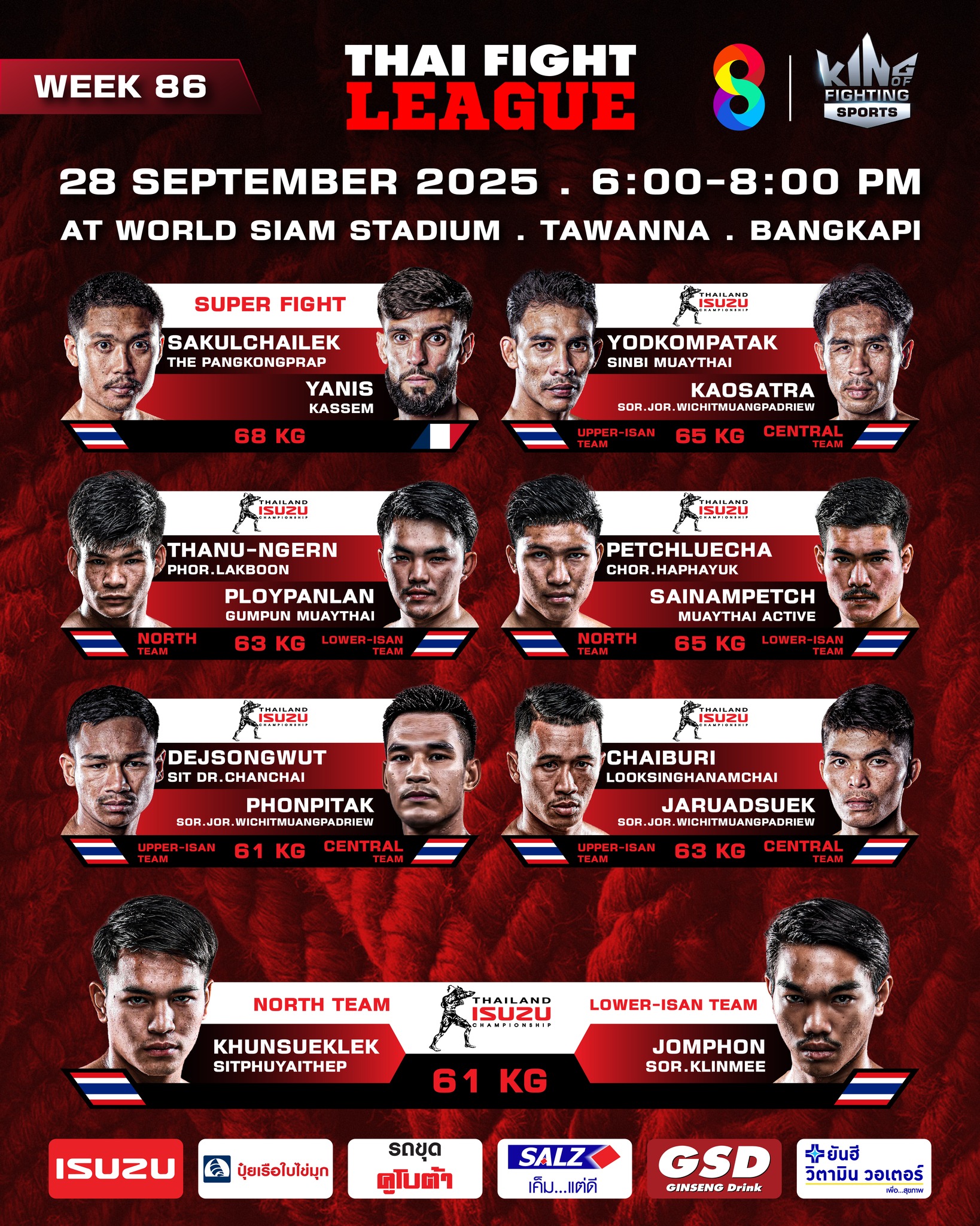 Thai Fight League (28.09.2025) poster