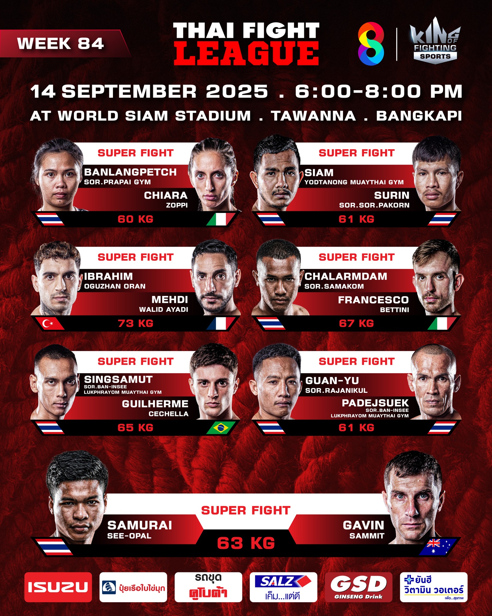 Thai Fight League (14.09.2025) poster