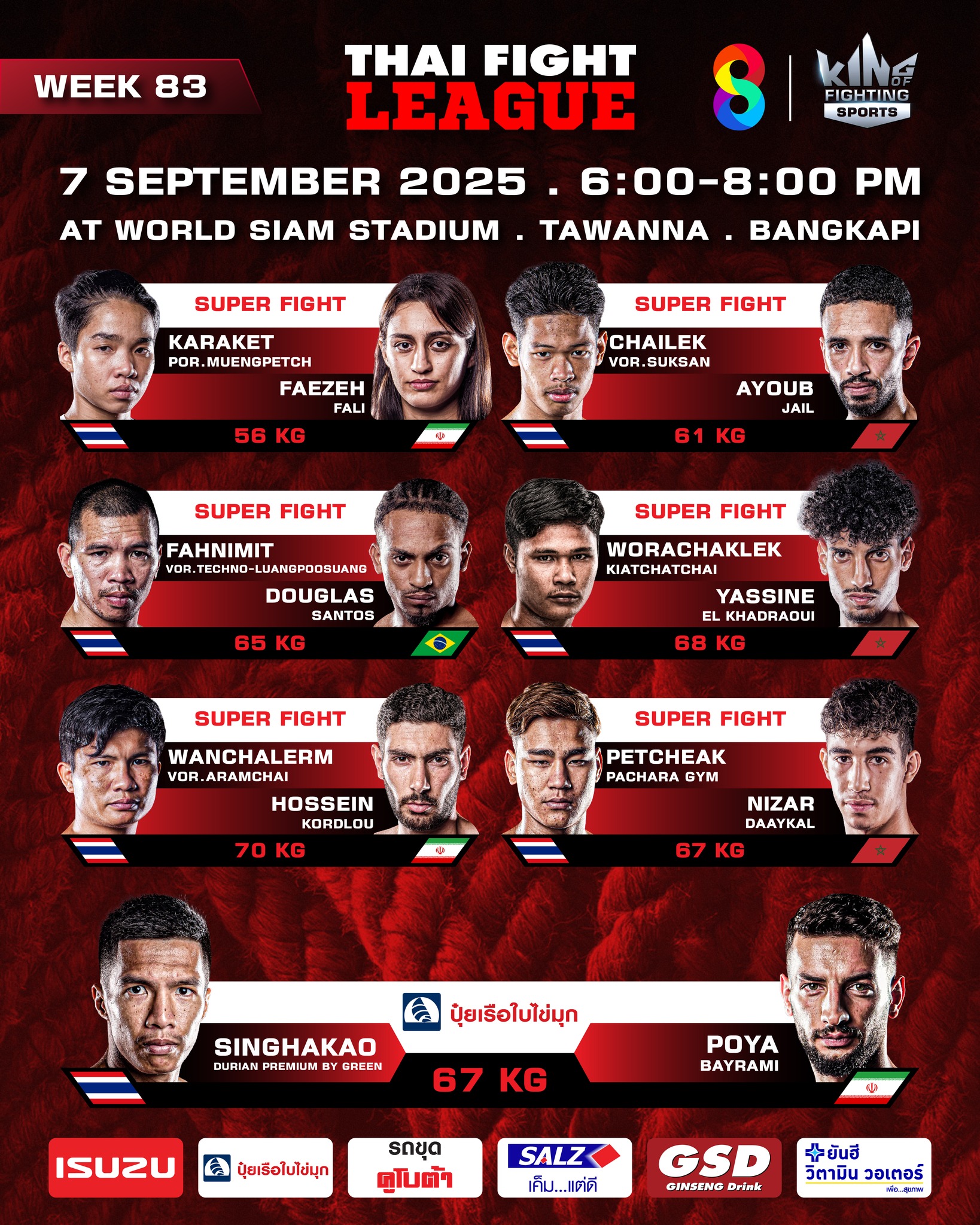 Thai Fight League (07.09.2025) poster