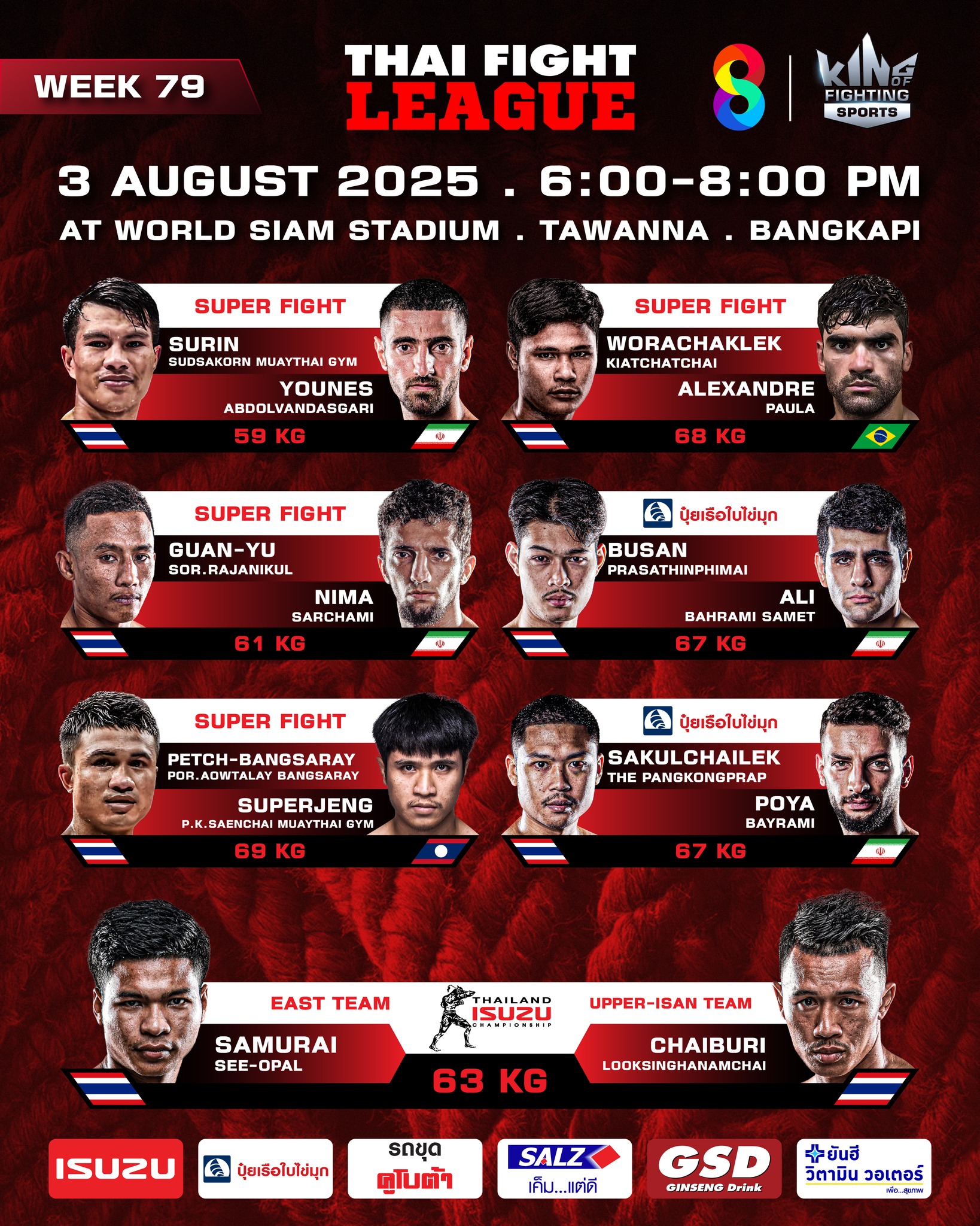 Thai Fight League (03.08.2025) poster