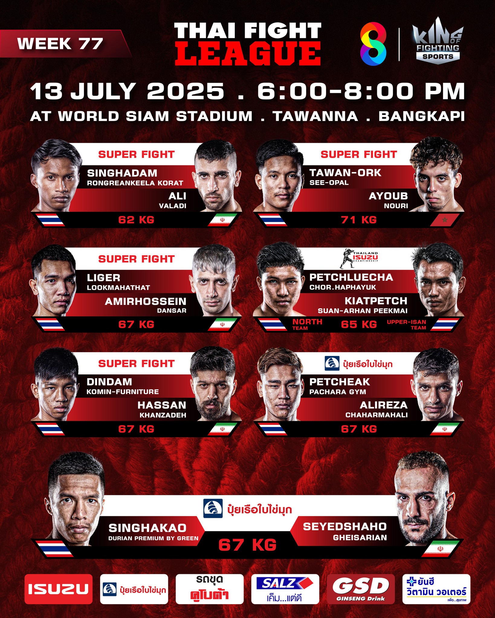 Thai Fight League (13.07.2025) poster