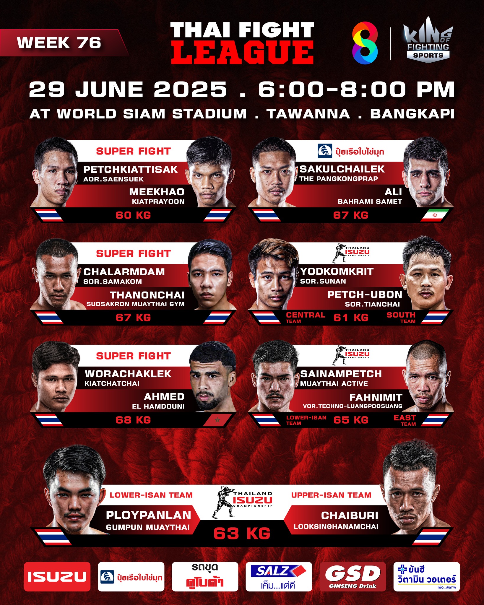 Thai Fight League (29.06.2025) poster