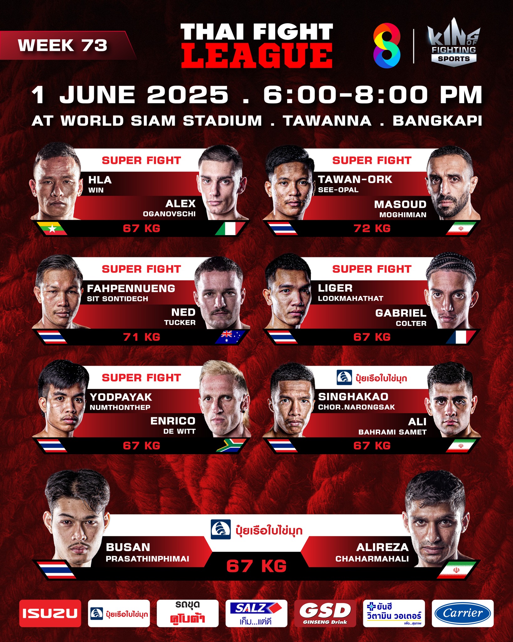 Thai Fight League 73 poster