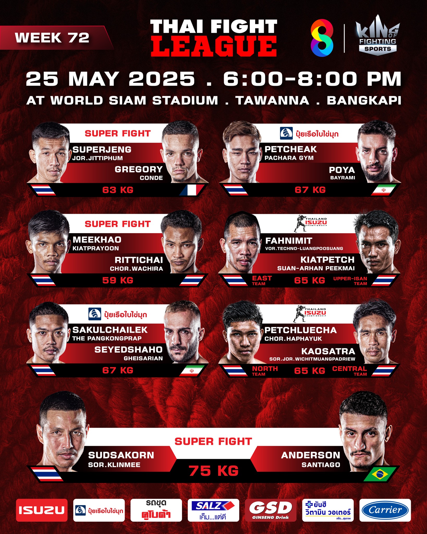 Thai Fight League 72 poster