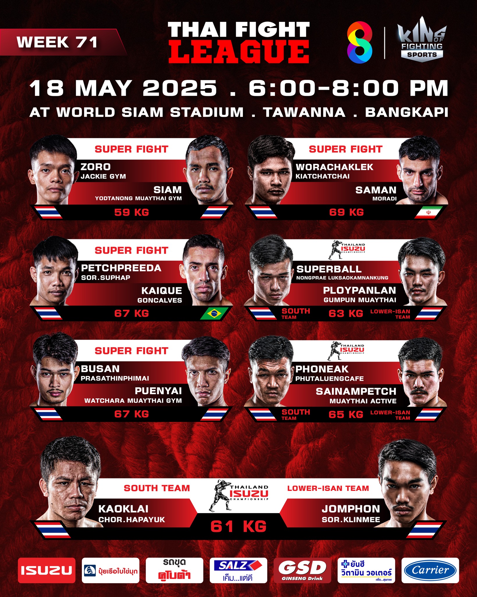 Thai Fight League 71 poster