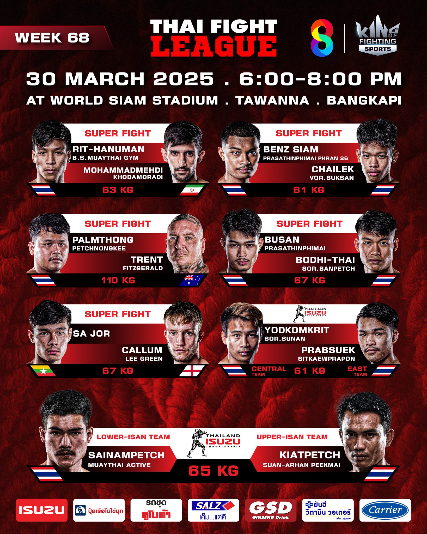 Thai Fight League 68 poster