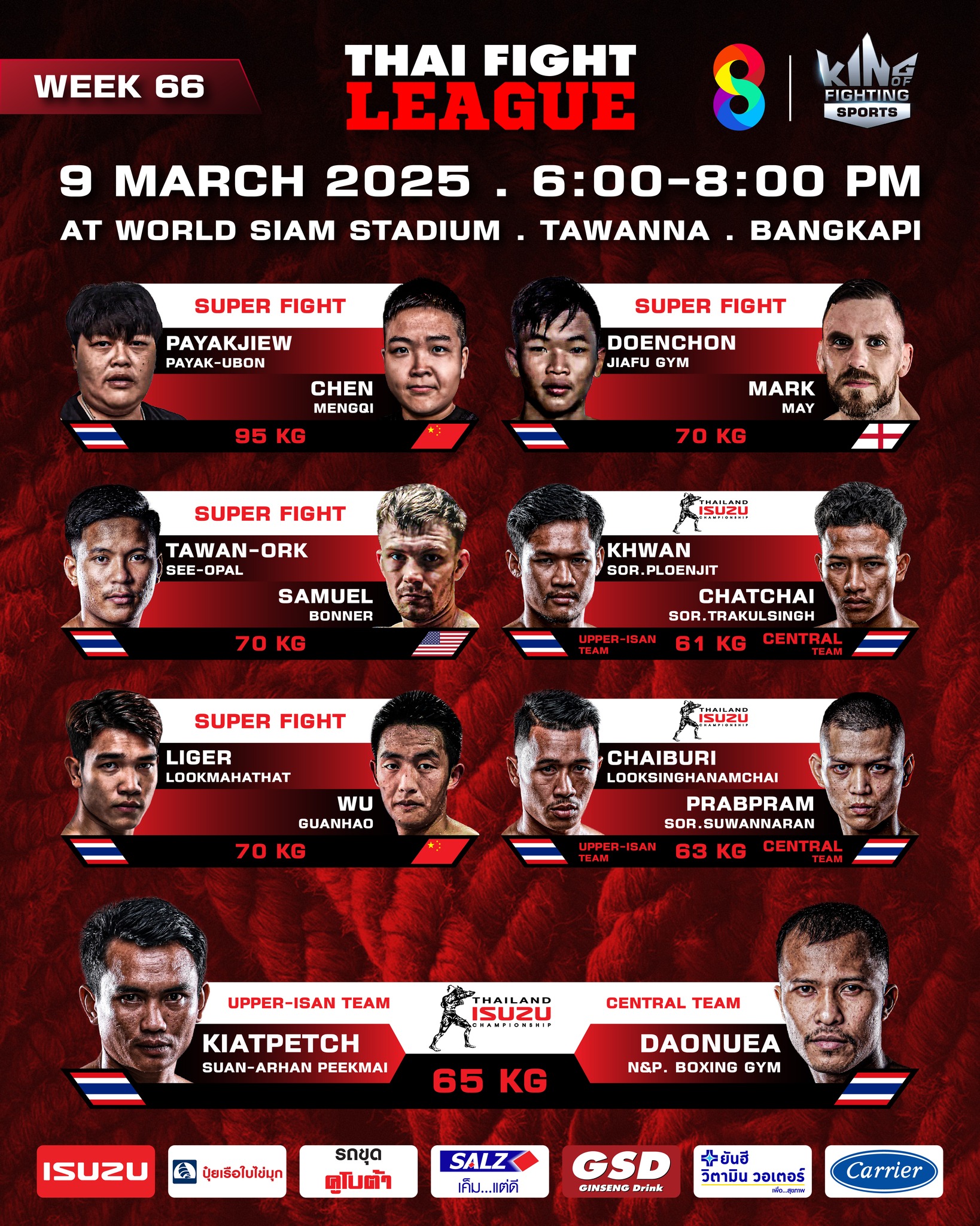 Thai Fight League 66 poster