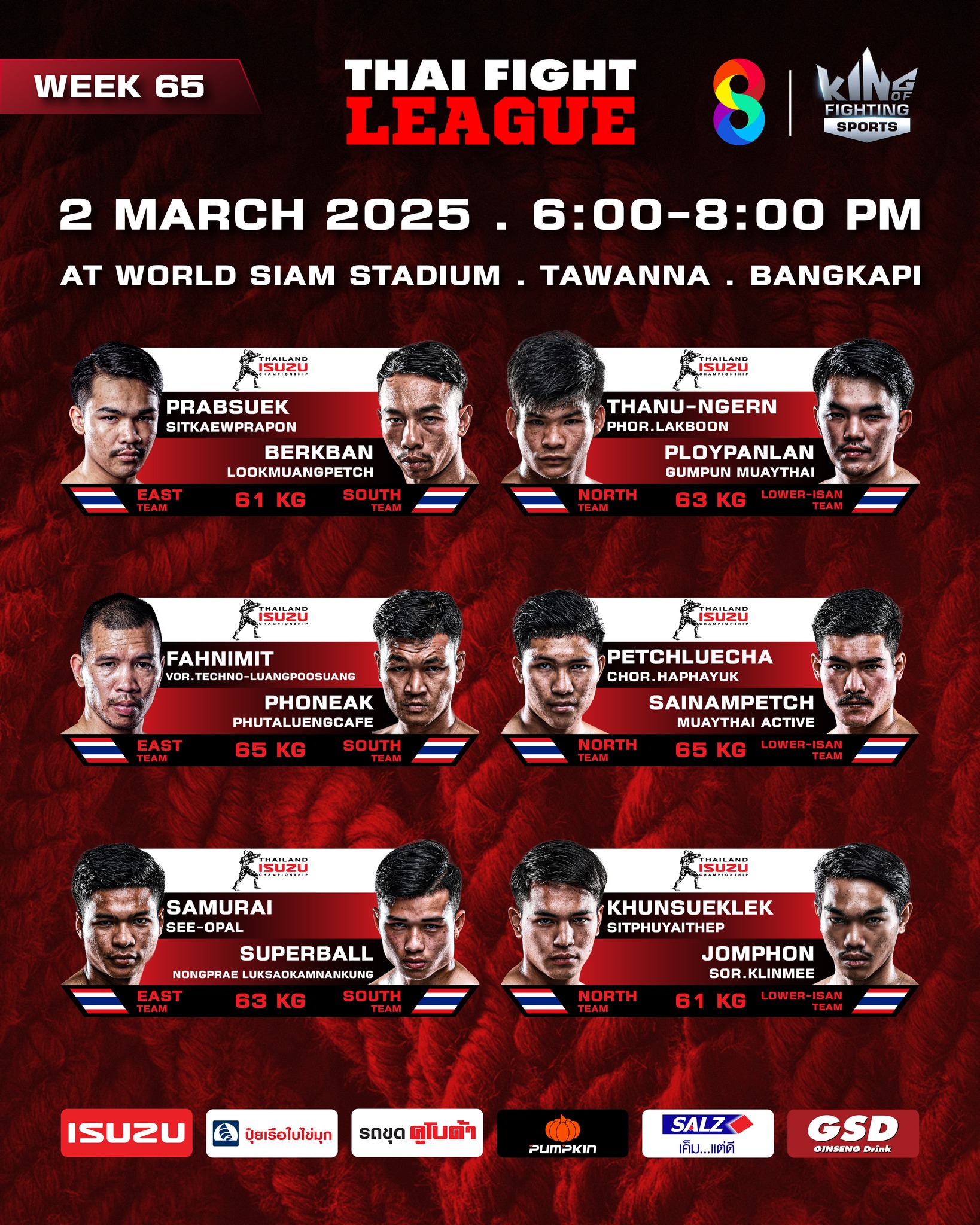 Thai Fight League 65 poster