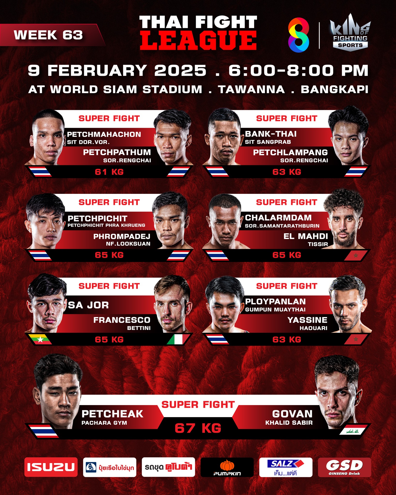 Thai Fight League 63 poster