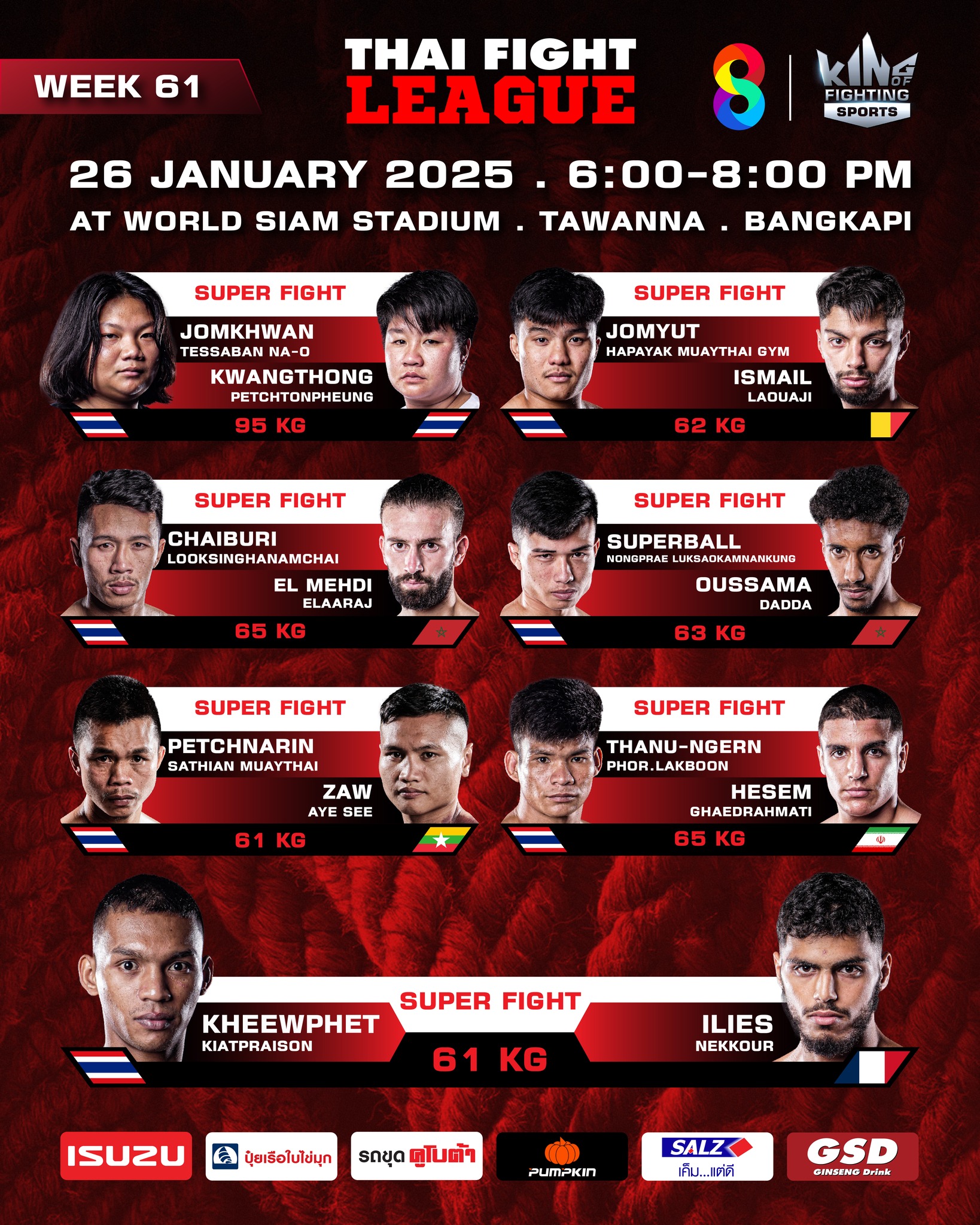 Thai Fight League 61 poster