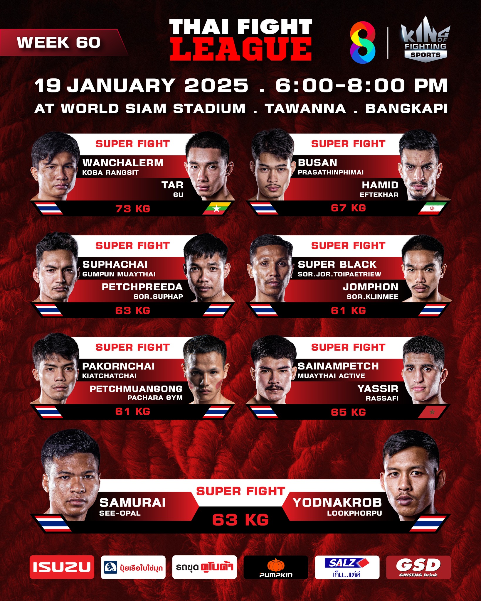 Thai Fight League 60 poster