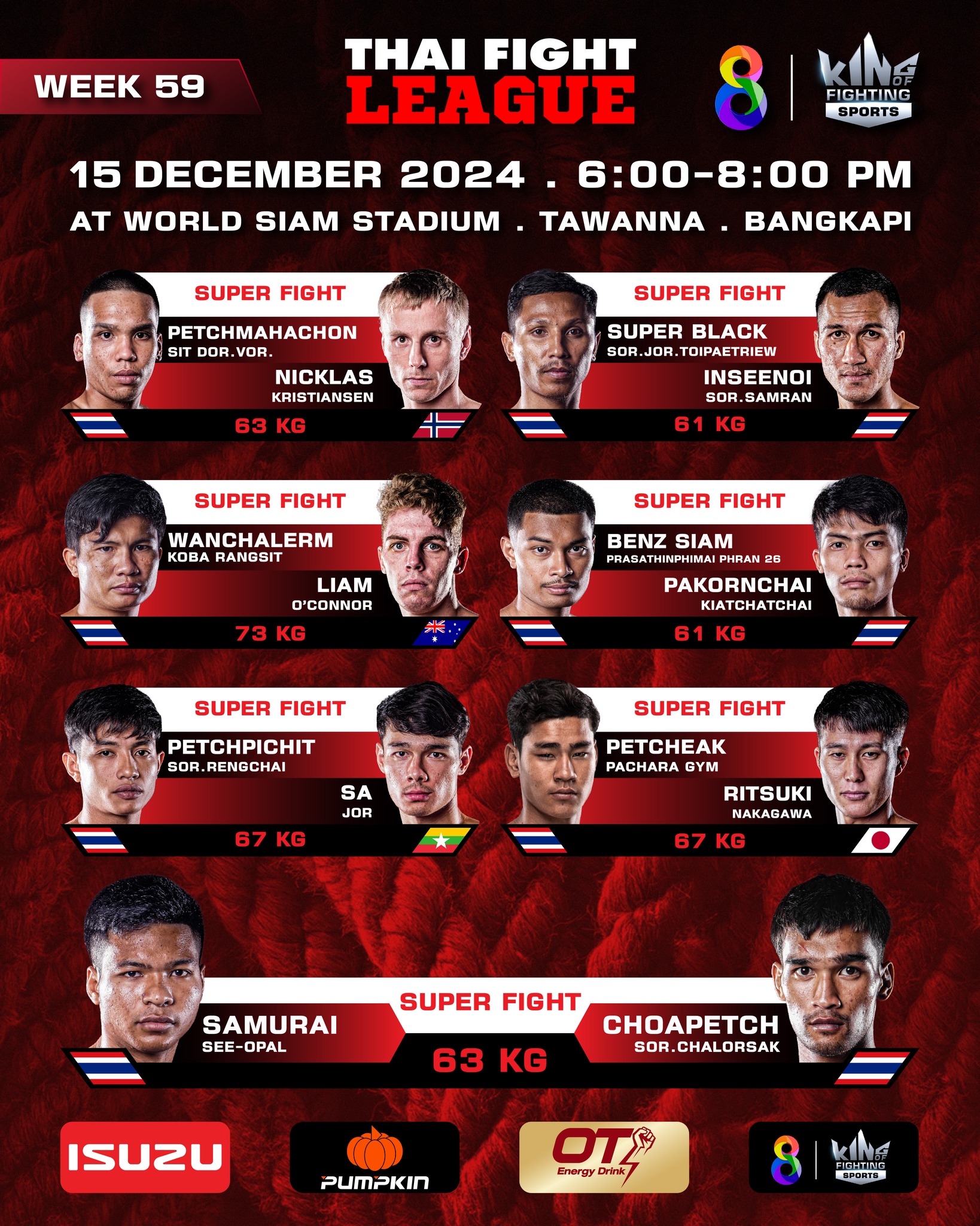 Thai Fight League 59 poster
