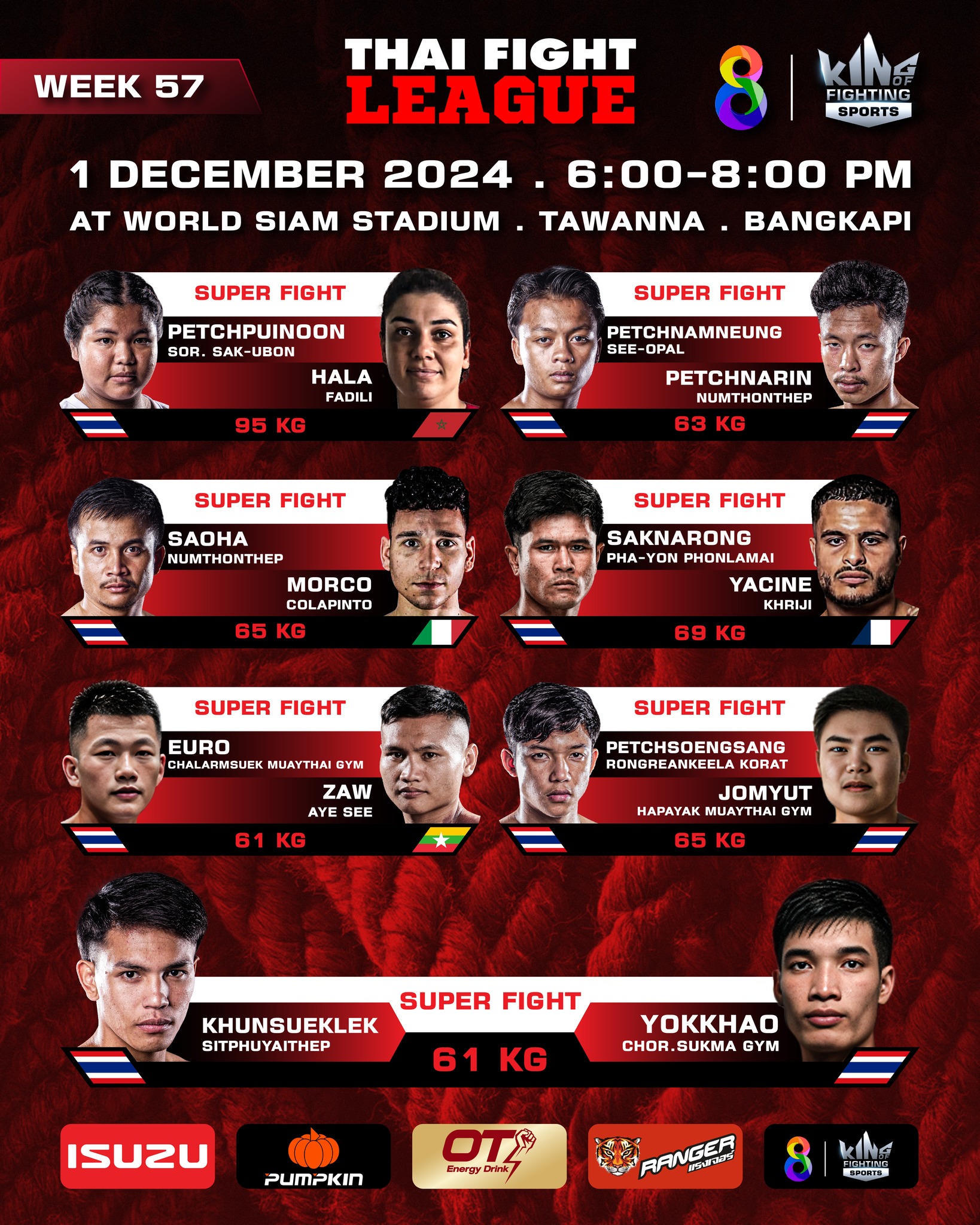 Thai Fight League 57 poster