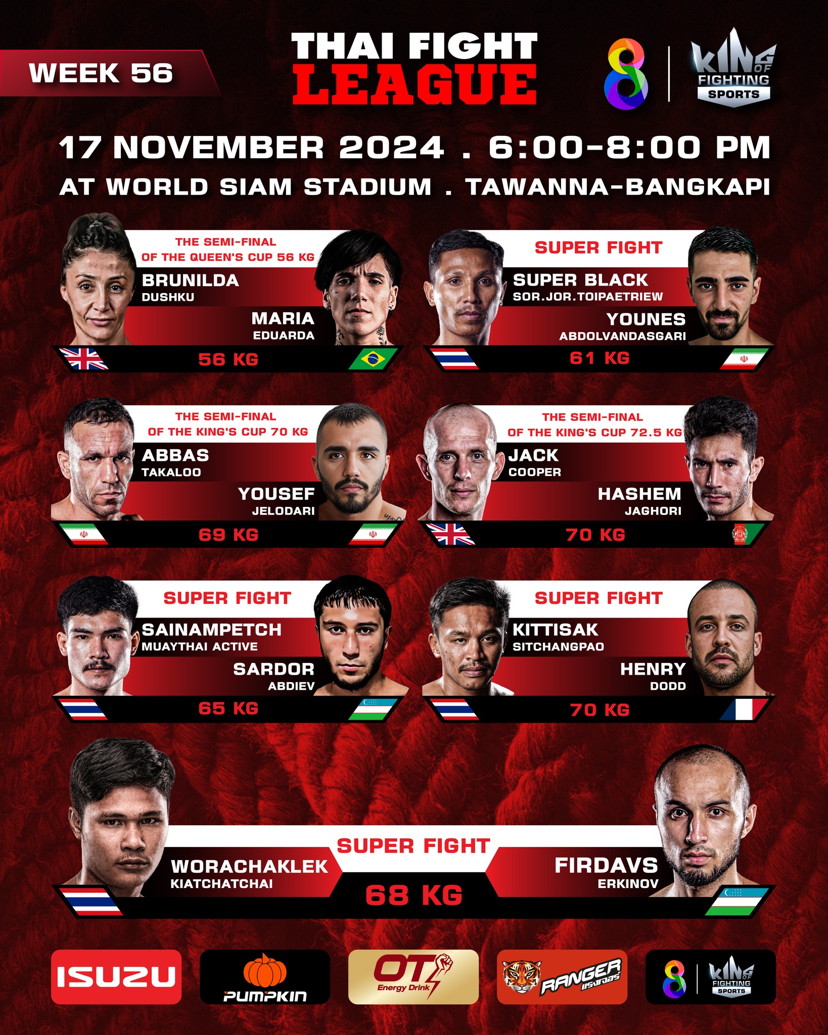 Thai Fight League 56 poster