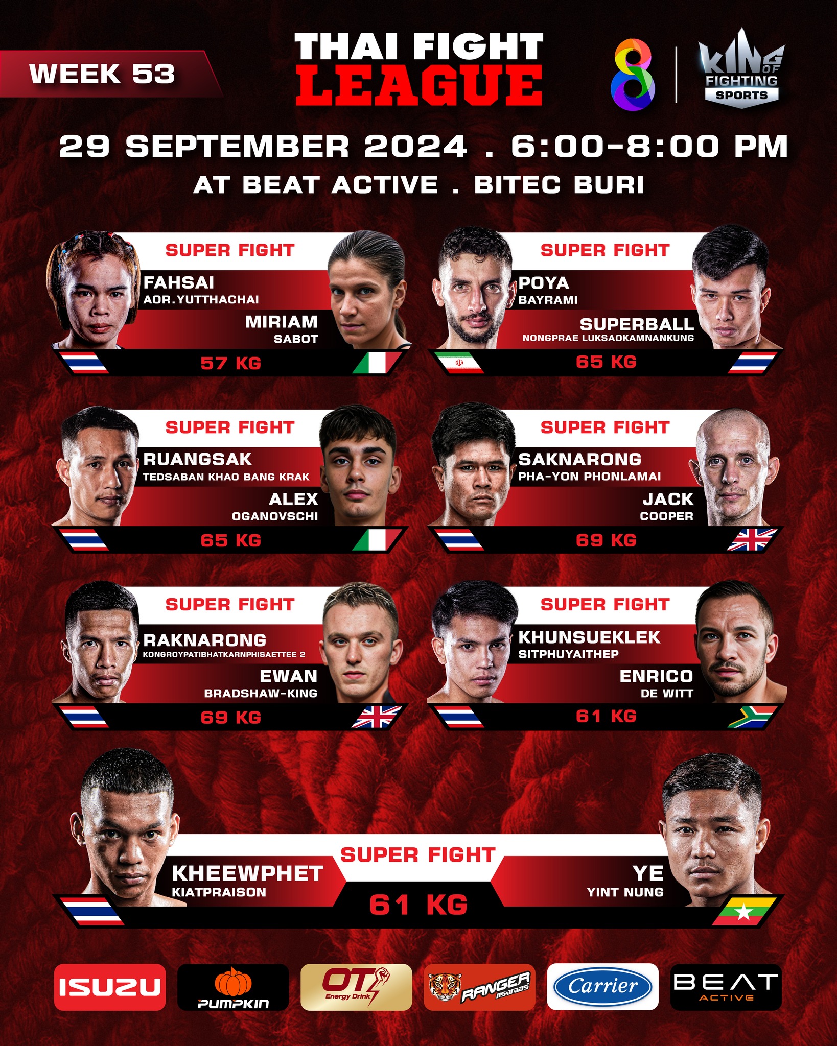 Thai Fight League 53 poster