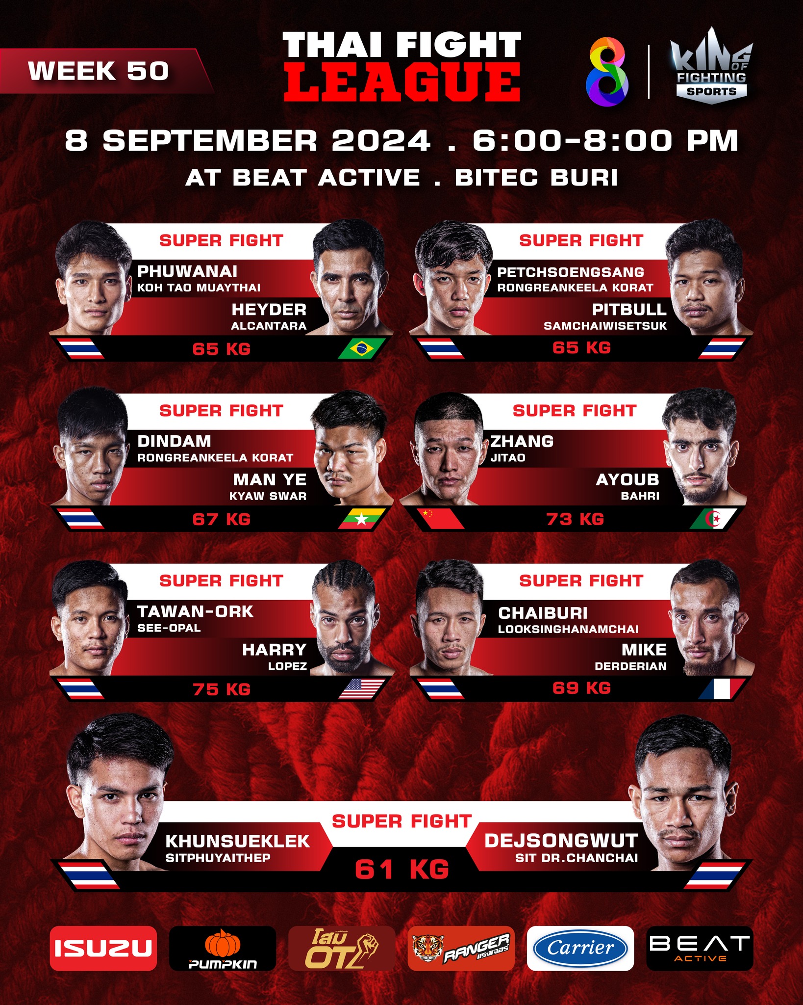 Thai Fight League 50 poster