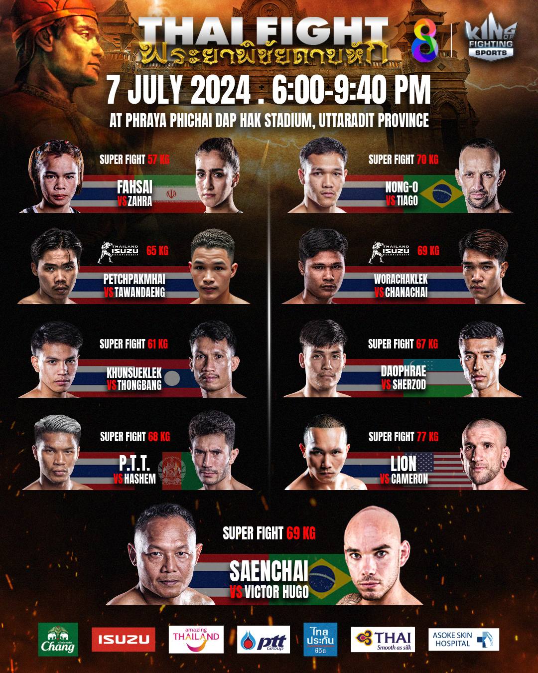 Thai Fight: Phraya Phichai Dap Hak (07.07.2024) poster