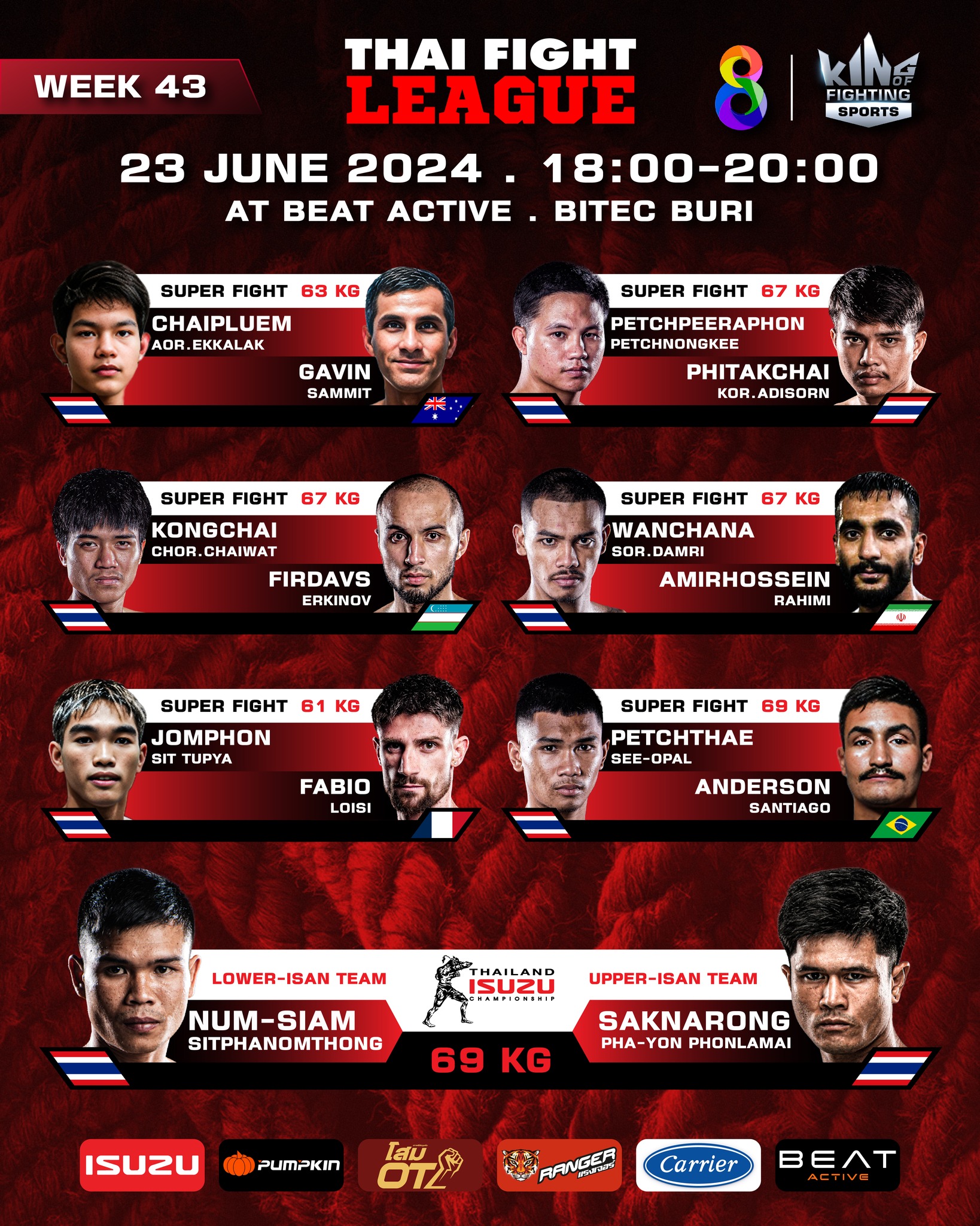 Thai Fight League 43 poster